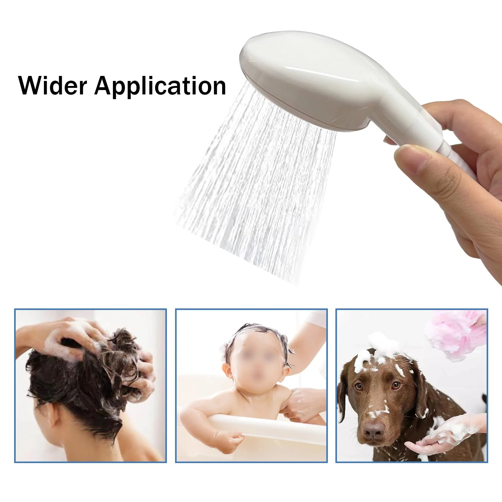 16.4FT Sink Spray Hose,Portable Sink Hose Sprayer, Shampoo Sprayer Hand Heldhead Shower Spray for Bathing Baby,Pets,Washing Hair,Rinsing Vegetables - Image 4