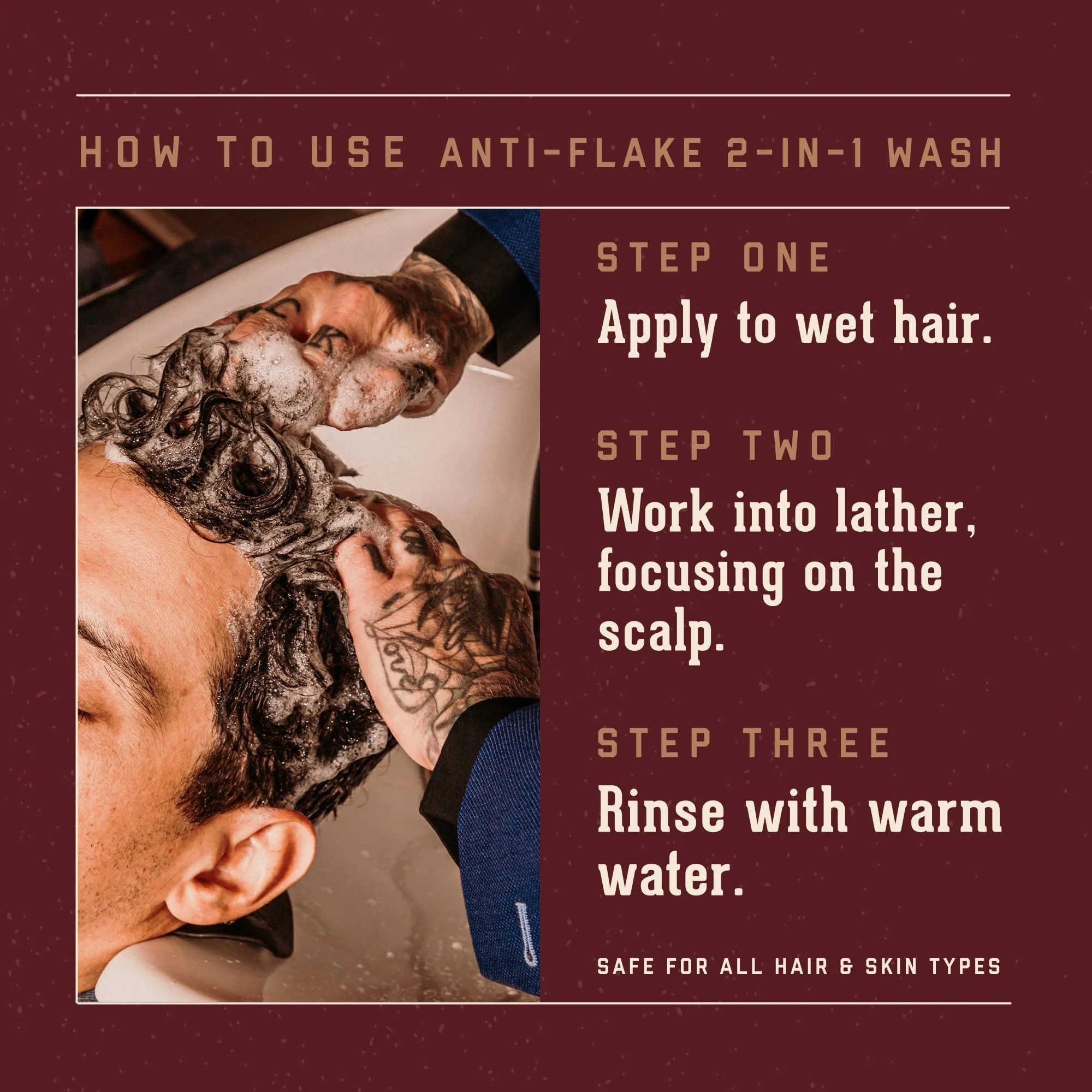 18.21 Man Made Anti-Flake 2-in-1 Shampoo & Conditioner in Sweet Tobacco: Hydrating Cleanse Helps Dry, Itchy, Flaky Scalp - Image 4