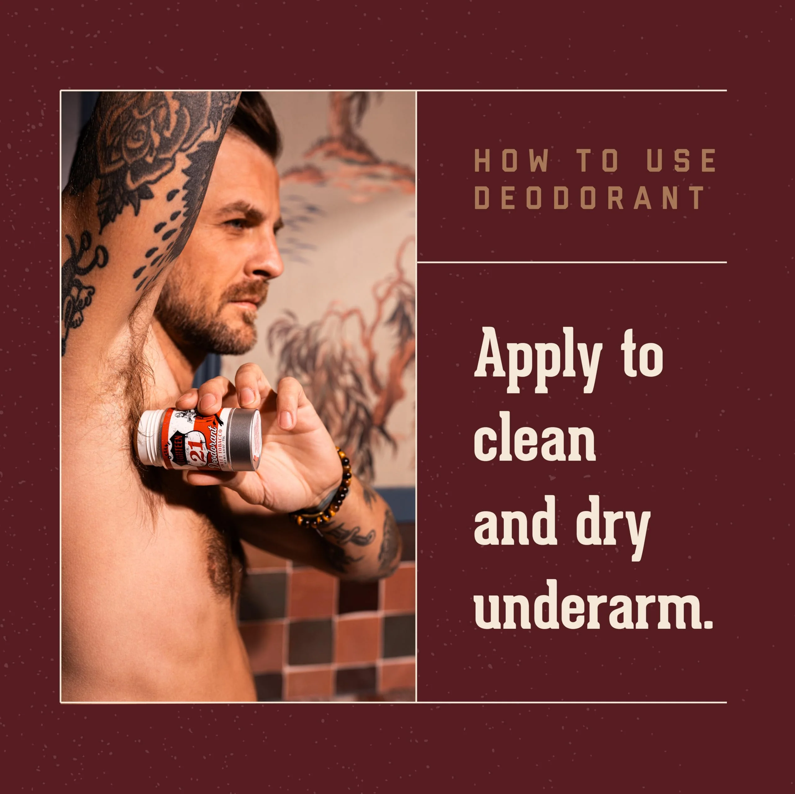 18.21 Man Made Deodorant Stick, Sweet Tobacco - Image 5