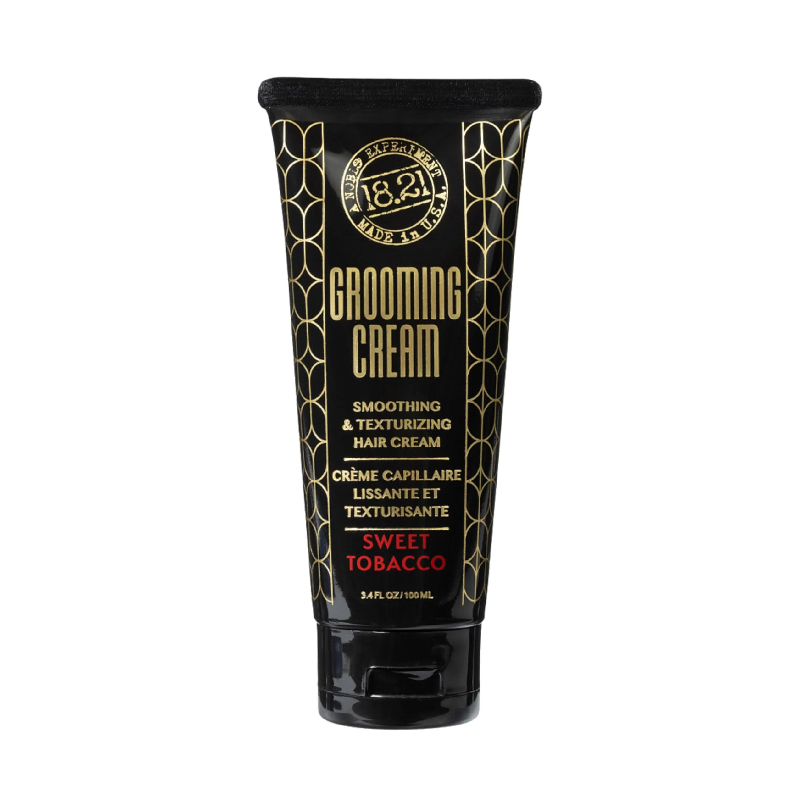 18.21 Man Made - Grooming Hair Smoothing & Texturizing Cream for Men – Frizz Control, Lightweight Styling with Soft Hold & Natural Finish - 3.4 oz