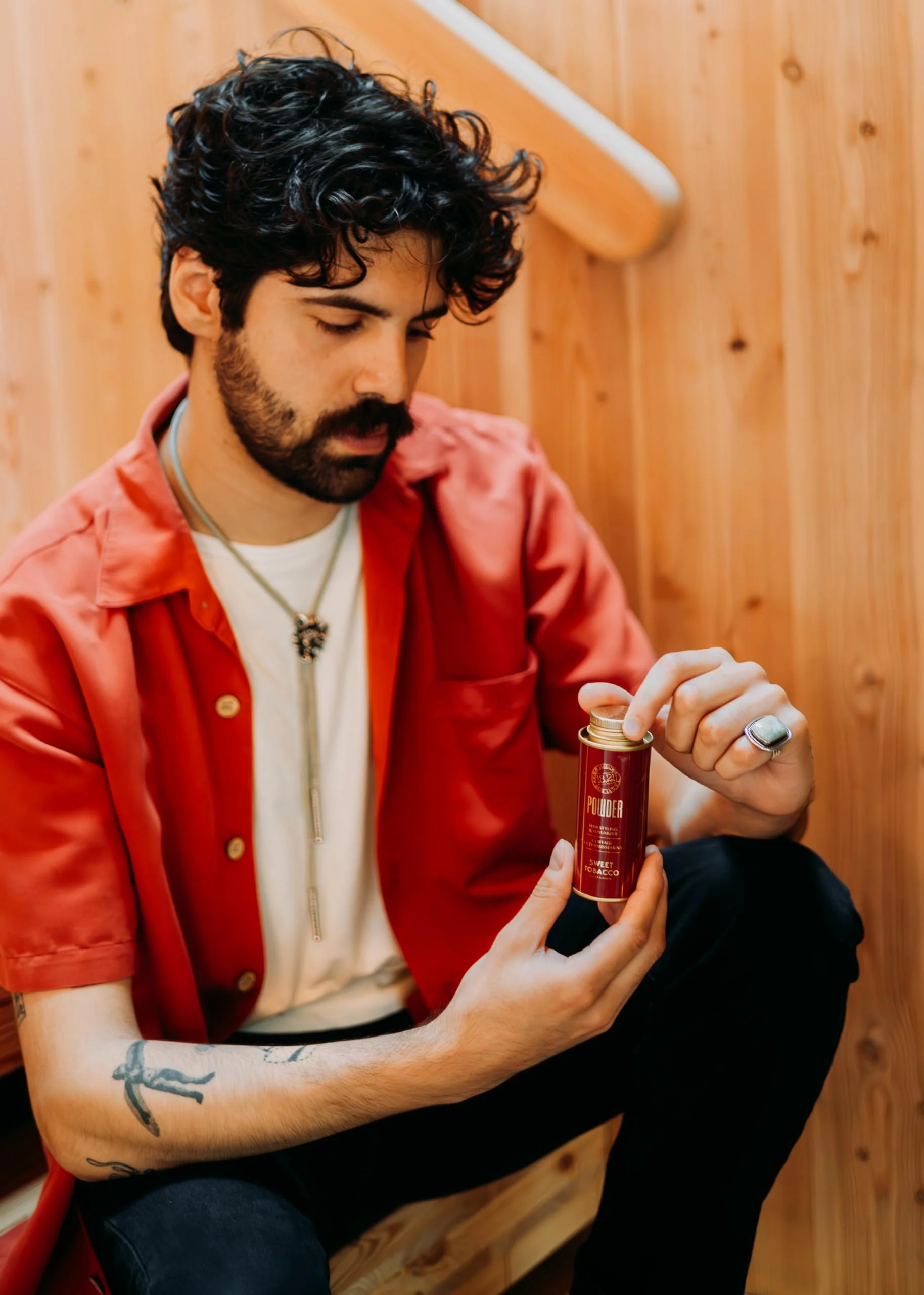 18.21 Man Made Hair Styling Powder for Men, Adds Volume, Texture, and Absorbs Oil with a Matte Finish, Flexible Hold, and Bold Sweet Tobacco Scent - Image 6