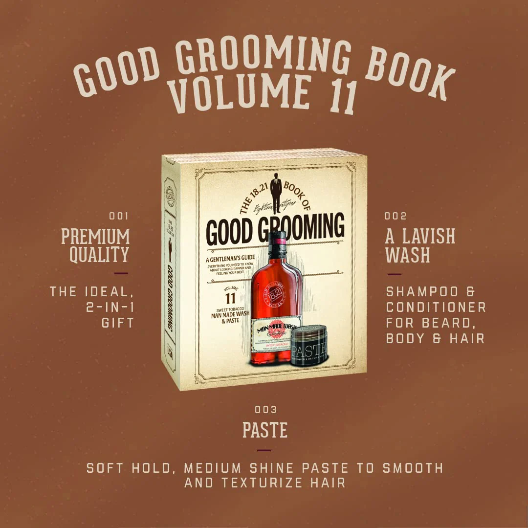 18.21 Man Made Men's Book of Good Grooming Gift Set Volume 11,1 Count (Pack of 1) - Image 4