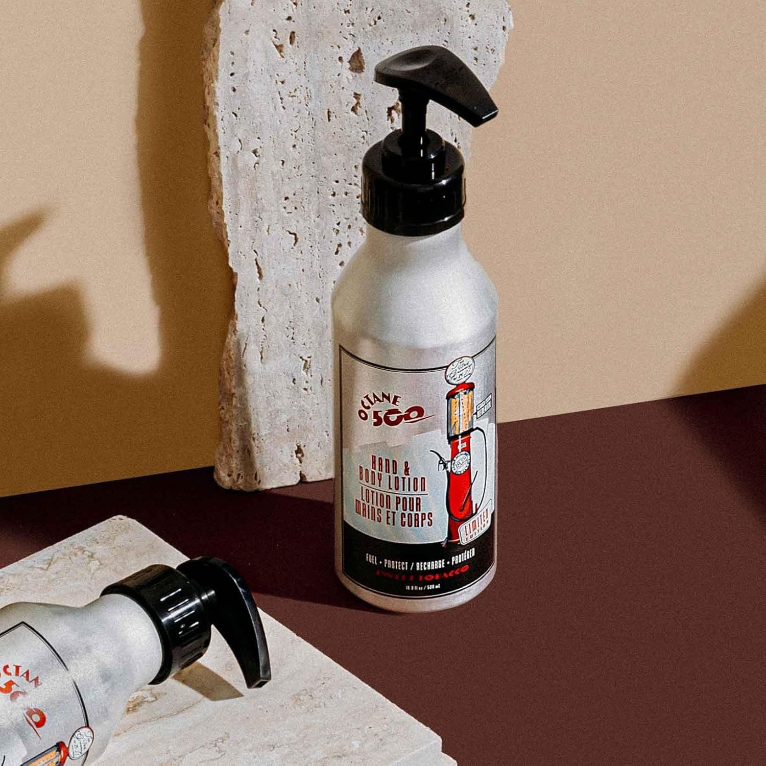 18.21 Man Made Octane 500 Sweet Tobacco Hand & Body Lotion, & Lip Balm 2-Set Bundle, All Hair & Skin Types for Men, Strengthens and Moisturizes in a Manly Aroma - Image 5