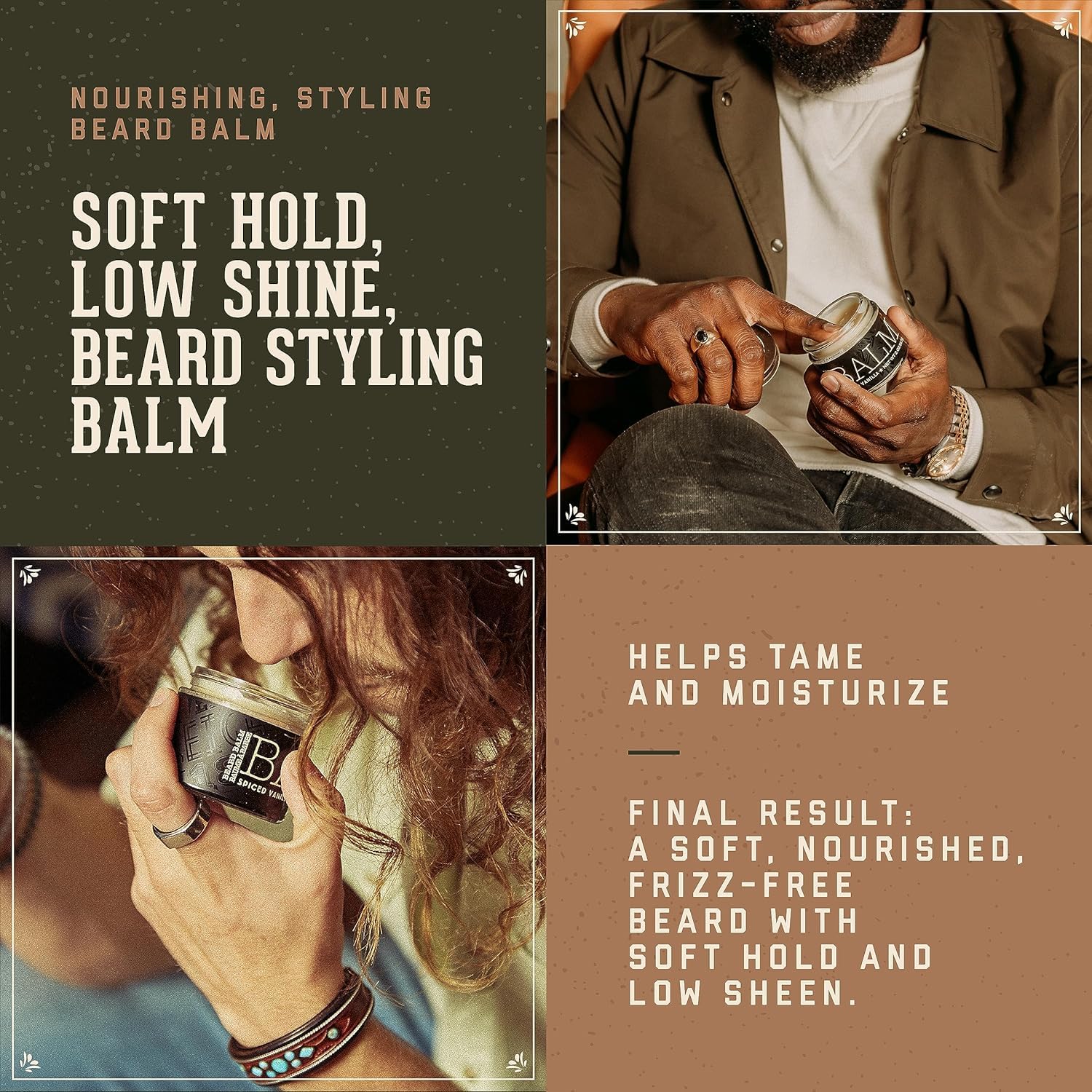 18.21 Man Made Sweet Tobacco Beard Oil & Beard Balm 2-Set Bundle, All Hair & Skin Types for Men, Strengthens and Moisturizes in a Manly Aroma - Image 3