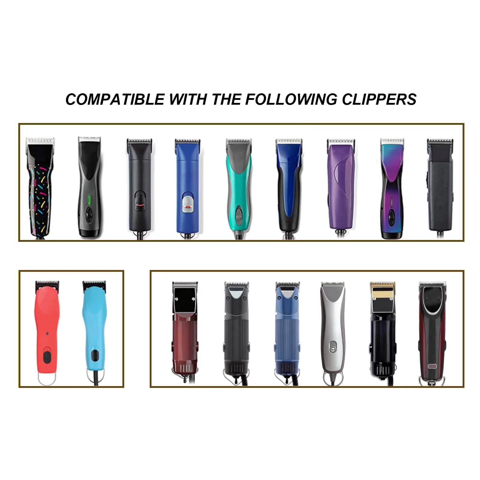 2 Packs Professional Detachable Replacement Ceramic Blades Size 1-1/2,Cut Length 5/32-Inch 4mm,compatible with Andis AGC,BDC,BGC,MBG Series/oster Classic 76/Star-Teq/Power-Teq/A5 Clipper - Image 4