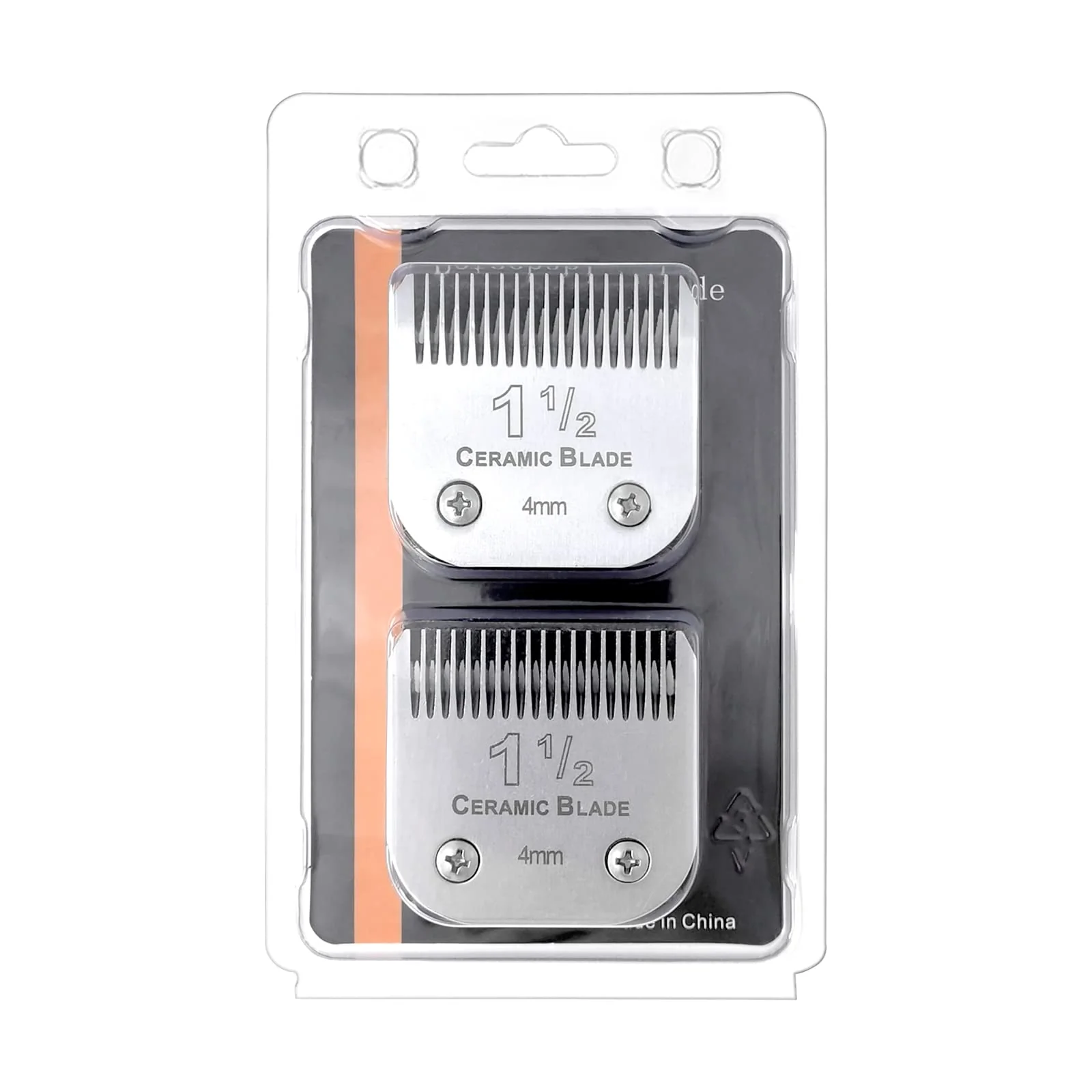 2 Packs Professional Detachable Replacement Ceramic Blades Size 1-1/2,Cut Length 5/32-Inch 4mm,compatible with Andis AGC,BDC,BGC,MBG Series/oster Classic 76/Star-Teq/Power-Teq/A5 Clipper - Image 6