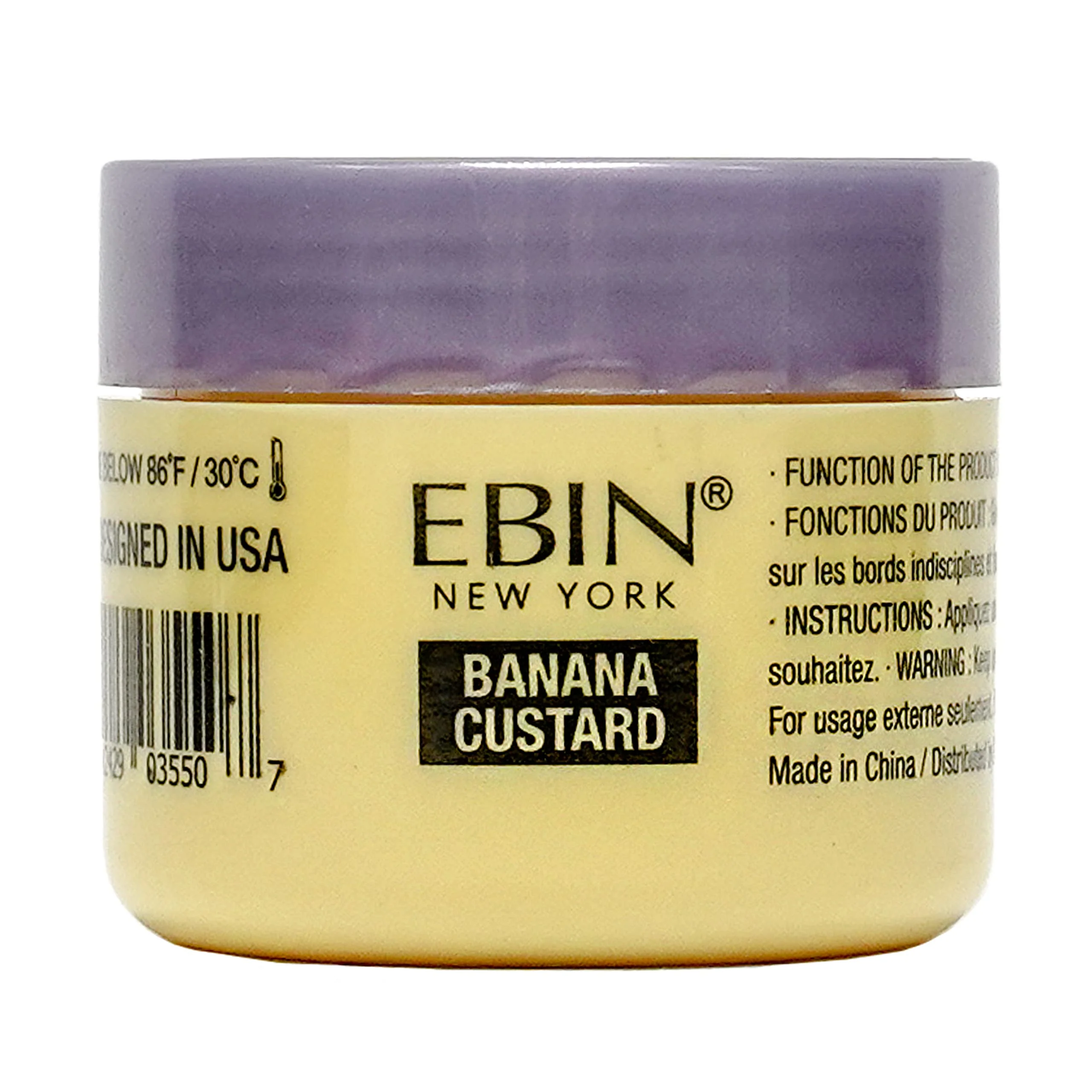 24 Hour Argan Oil Edge Tamer Refresh (0.5oz/ 15ml, Banana Custard) | Extreme Firm Hold, Smooths & Tames Frizz | No Flaking or Drying | High Shine, Long Lasting, All Hair Types, Styling Gel. - Image 3