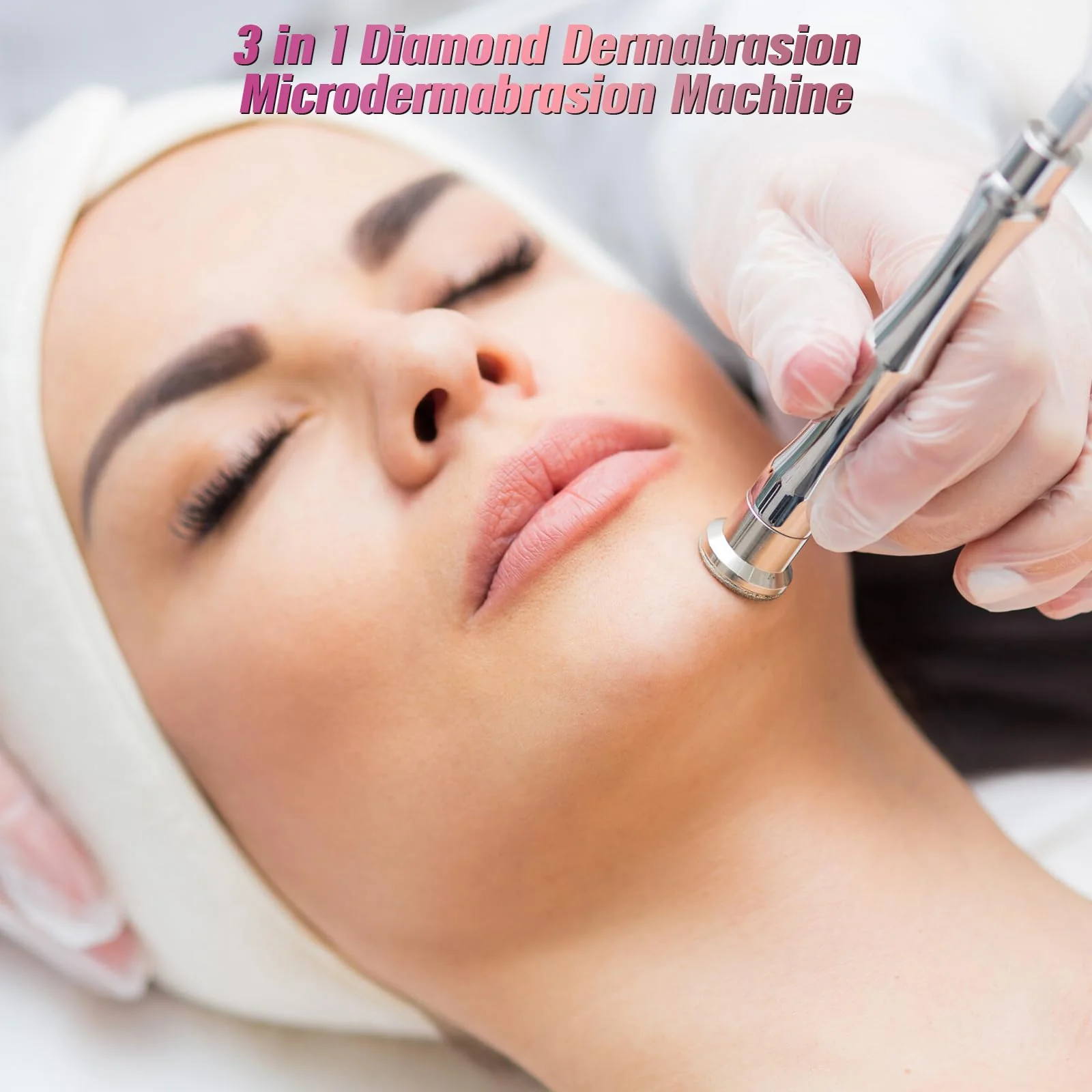 3 in 1 Diamond Machine, TopDirect Facial Skin Care Salon Equipment Beauty Device with Spray Gun (Strong Suction Power: 65-68cmhg) - Image 9