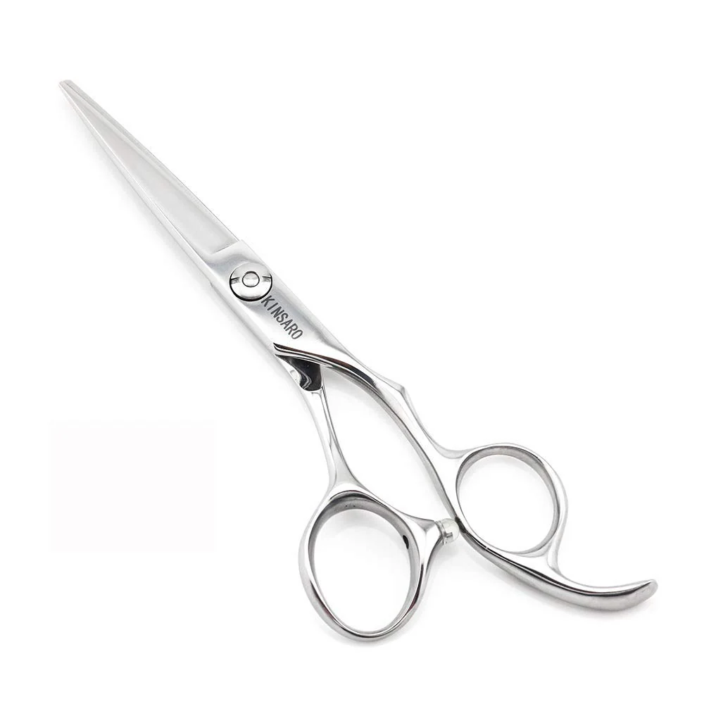 5.5" Barber Hair scissors Professional Hair Cutting Shears 440C Hair Cutting Scissors Shears Haircut Scissors Silvery Convex Blades KINSARO for Hairdresser Barber or Home Use - Image 9