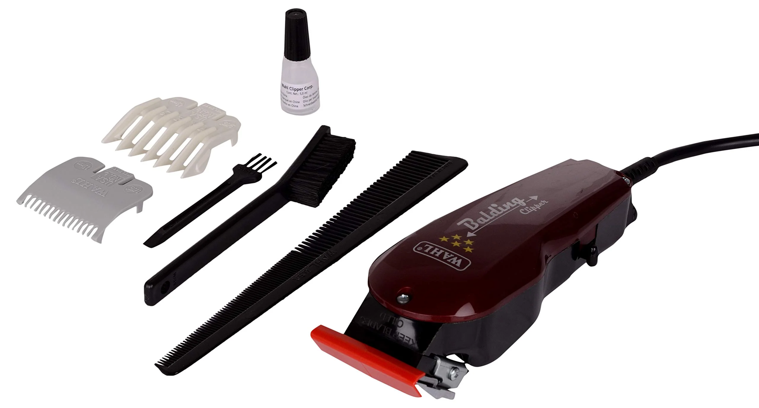 5 Star Balding Clipper - Model # 8110 - Red - Image 6