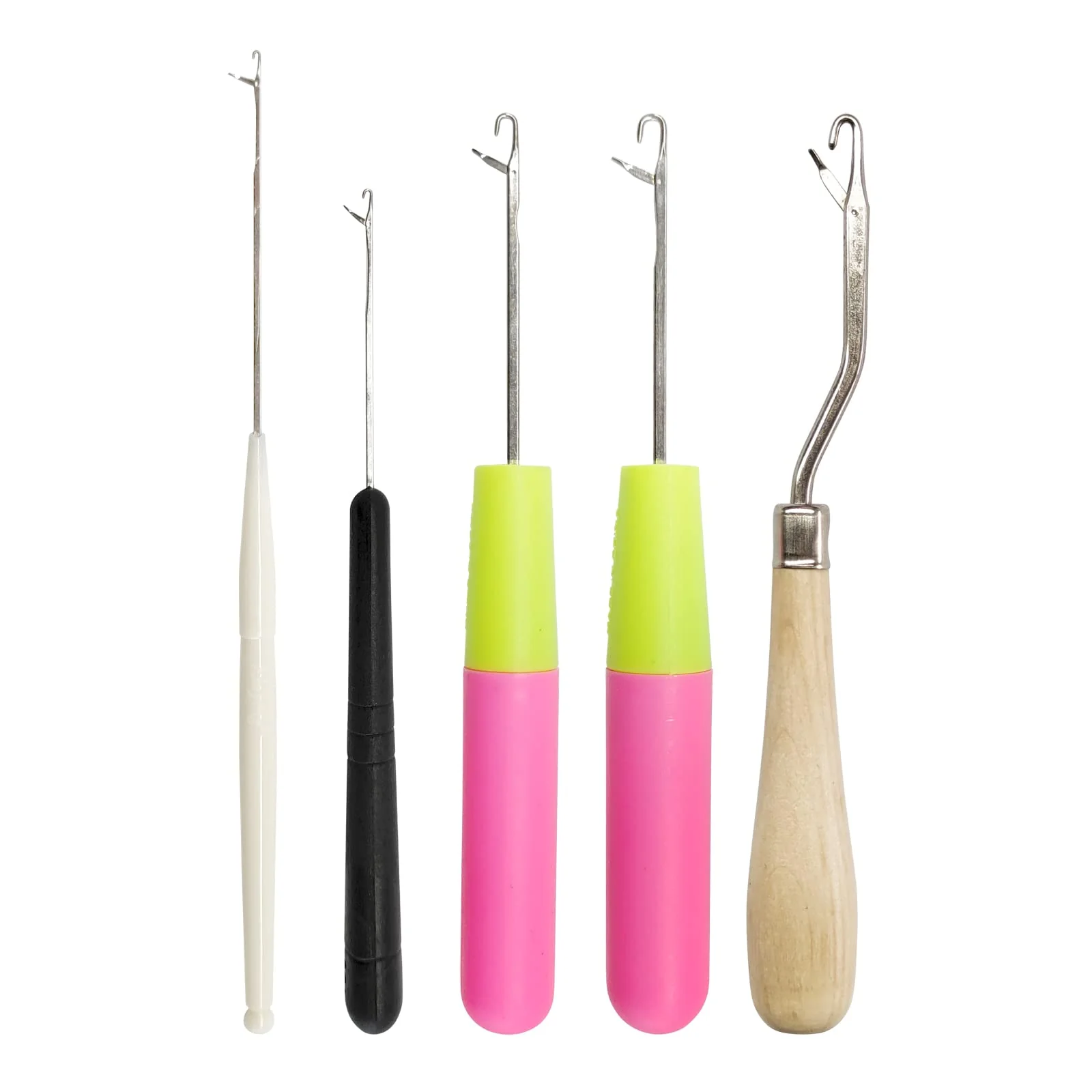 5PCS Latch Hook, Different Sizes Small Crochet Hooks Needle for Hair - Image 2