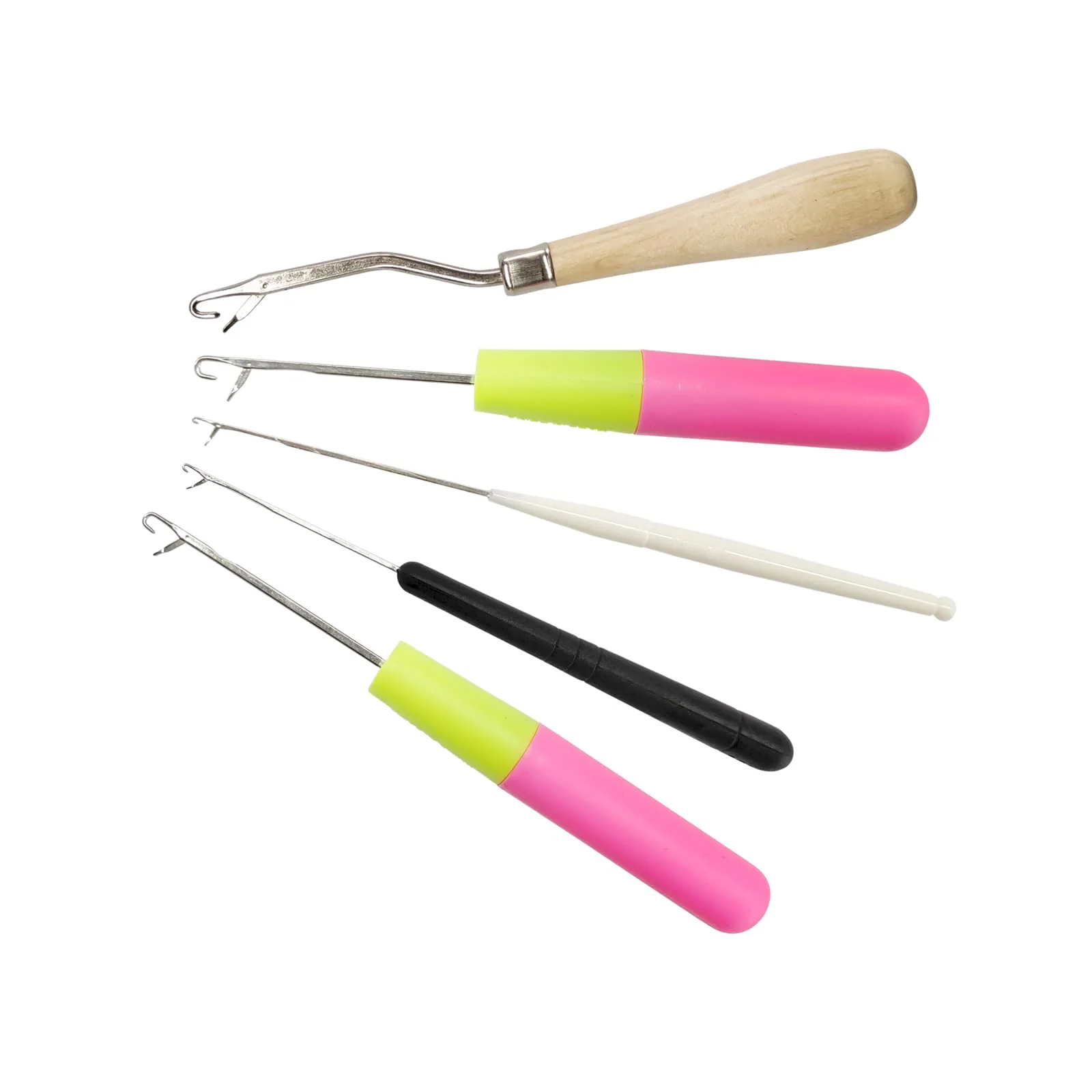 5PCS Latch Hook, Different Sizes Small Crochet Hooks Needle for Hair - Image 3