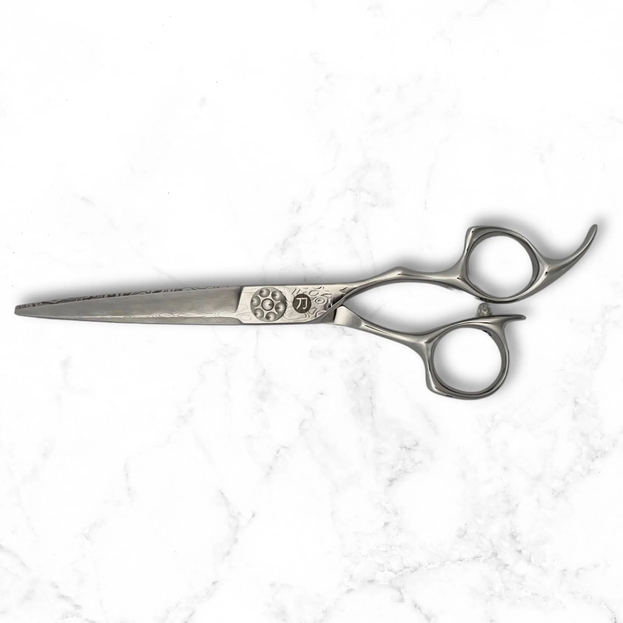 6 Inch Hair Cutting Shears Made From Damascus Steel - Saki Kanzen - For Professional Haircutting - Wet or Dry Hair - Image 3