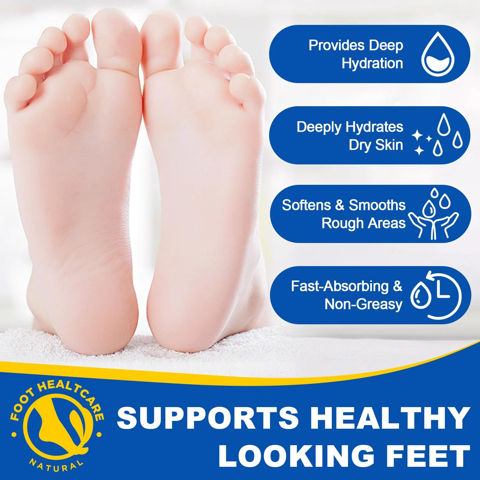 60% Urea with 2% Salicylic Acid Urea Foot Care Stick, Foot Cream Moisturizer for Dry Cracked Feet, Knees, Elbows, Hands,Moisturizes and Hydrates the Dry Skin,Callus Remover & Skin Softener -1.41oz - Image 3