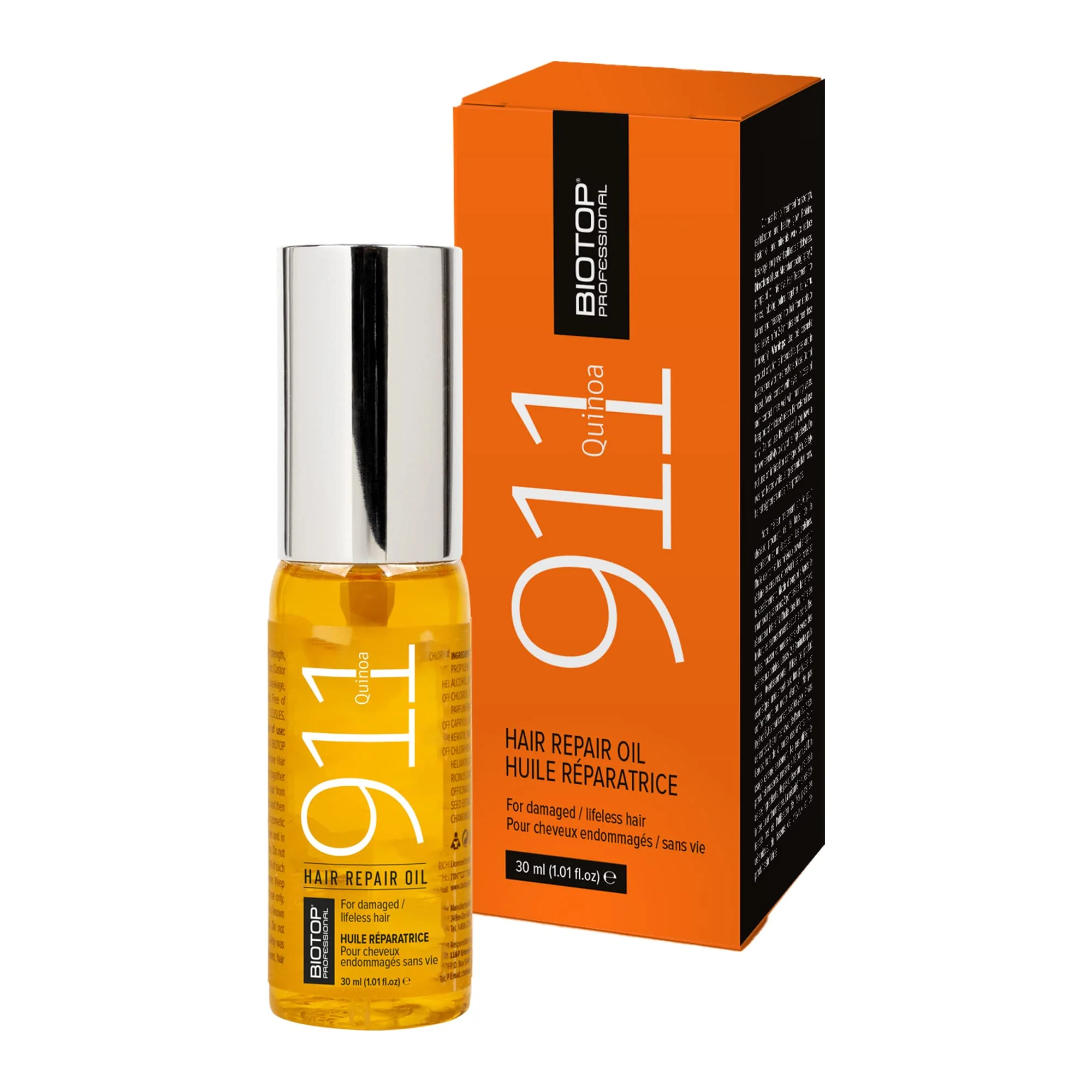 911 Quinoa Hair Repair Oil 1.01 fl oz – Biotop Professional - Image 3