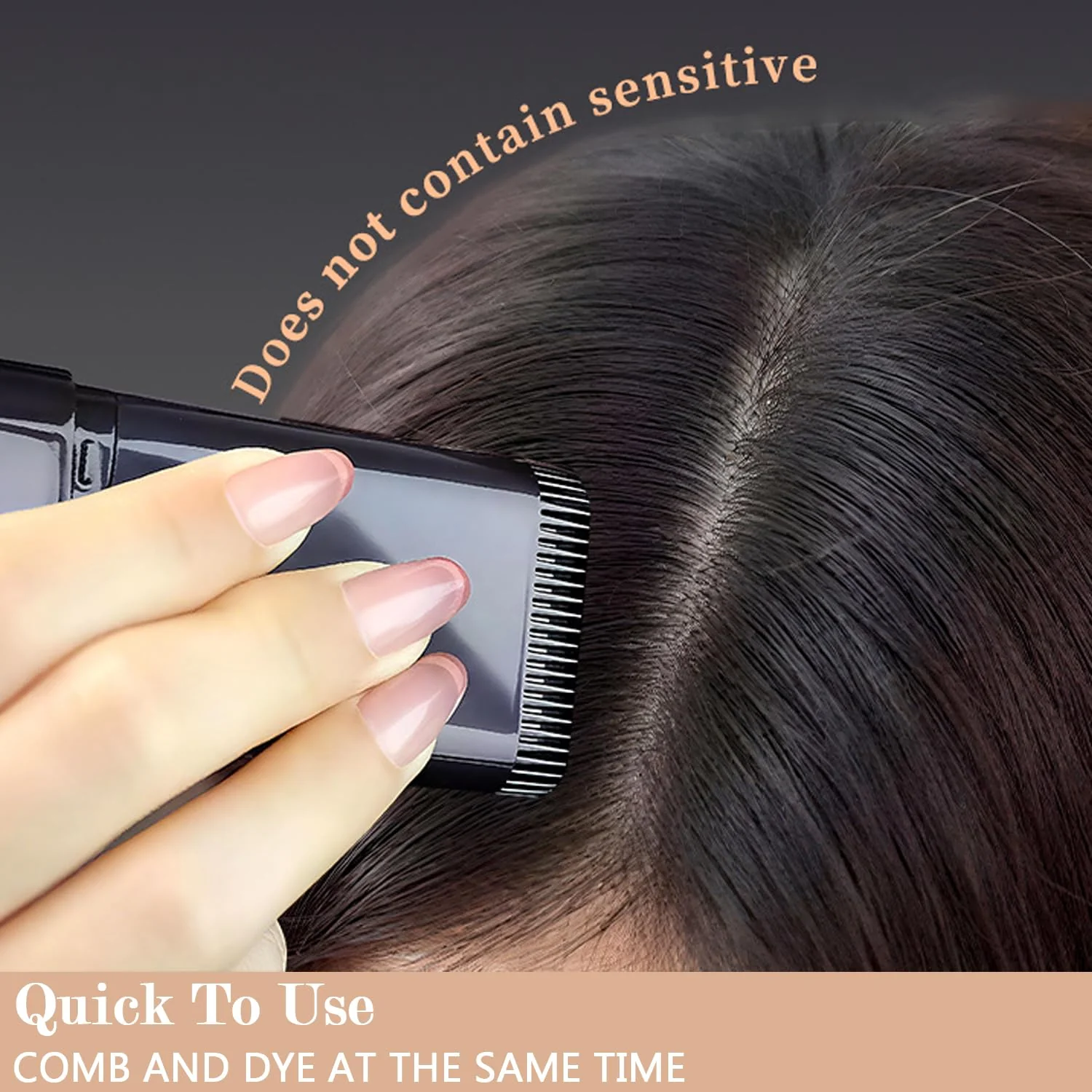 Aaiffey Hair Touch-Up Stick, Root Touch Up Hair Color for Gray Coverage,Hairline Powder for Root Long Lasting Root Cover Up Thinning Edges,Quick Cover for Women & Men - Image 2