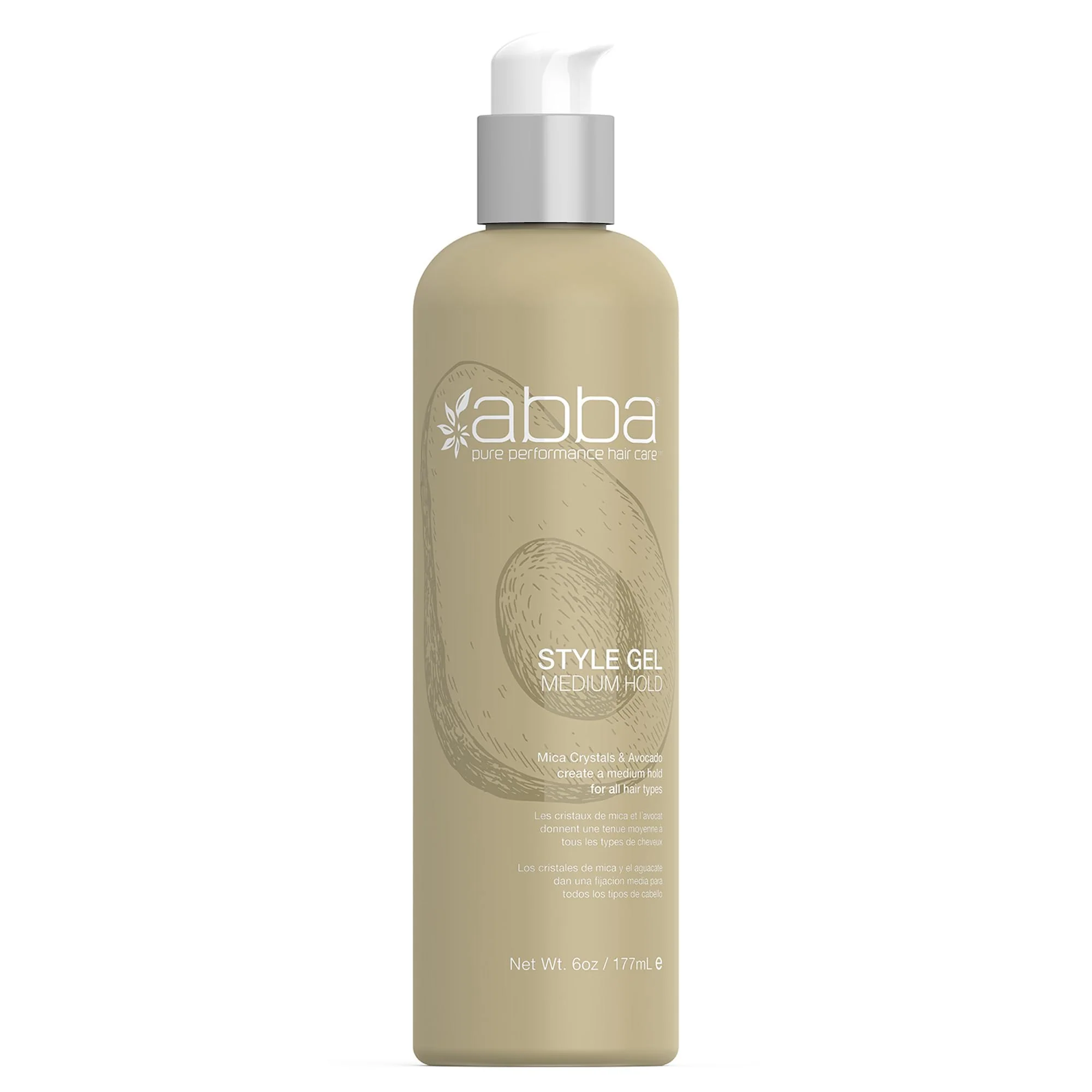 ABBA - Pure Style Gel Medium Hold – Mica Crystals & Avocado, 6 fl oz - Image 2