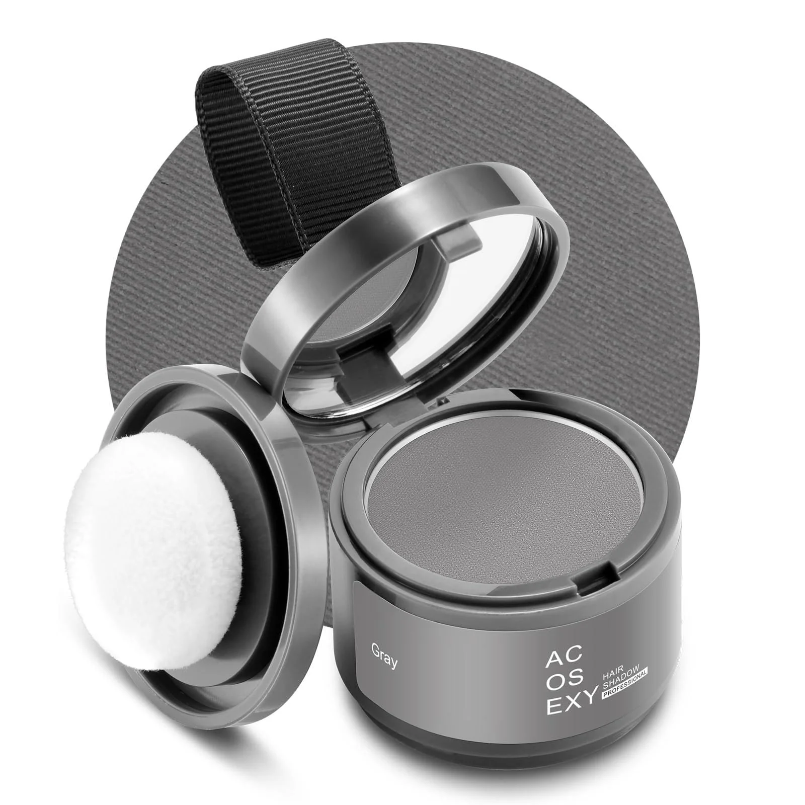 Acosexy Root Touch Up Powder - Instant Gray Hair Coverage for Hairline, Eyebrows, Men's Beard, and Bald Spots