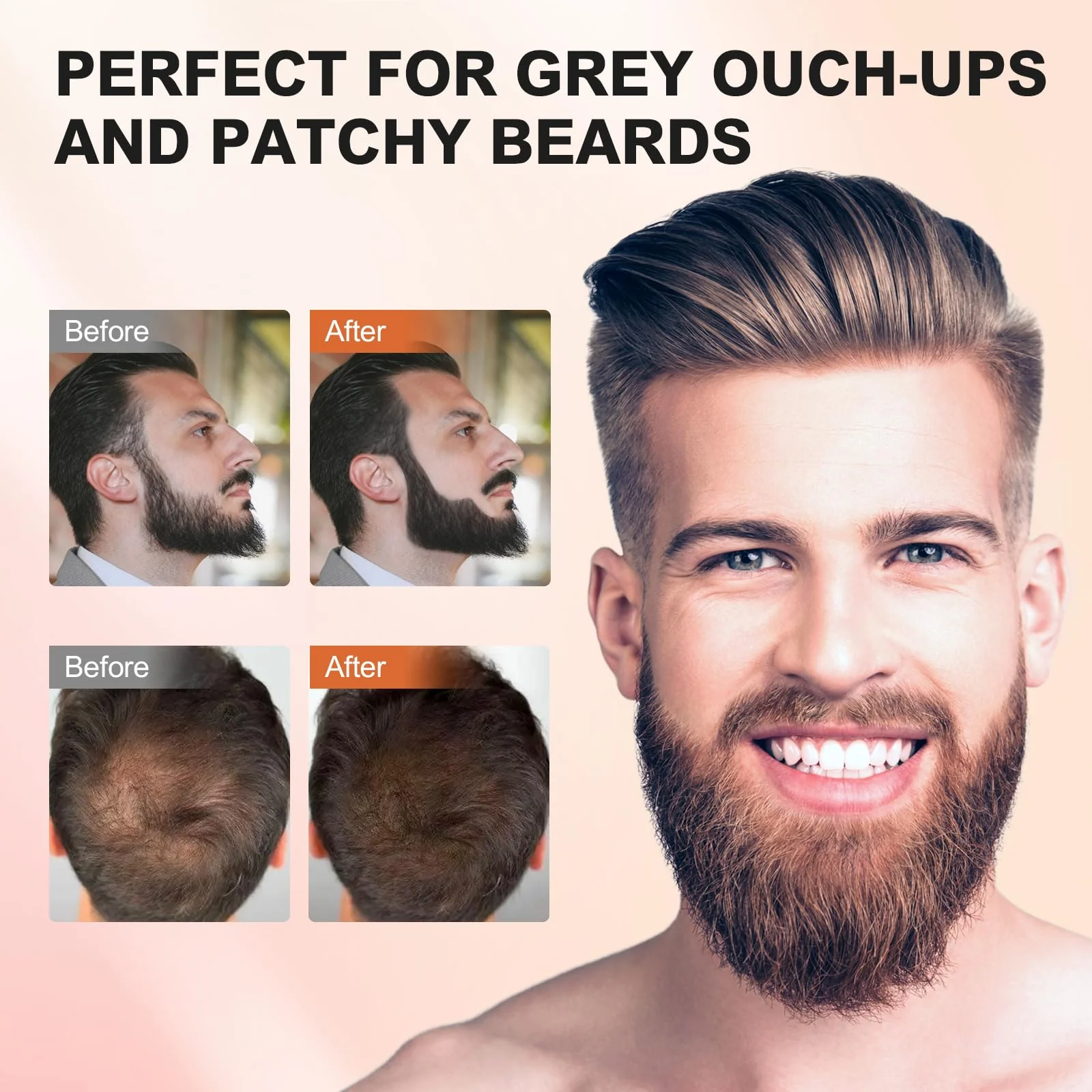Acosexy Root Touch Up Powder - Instant Gray Hair Coverage for Hairline, Eyebrows, Men's Beard, and Bald Spots - Image 5