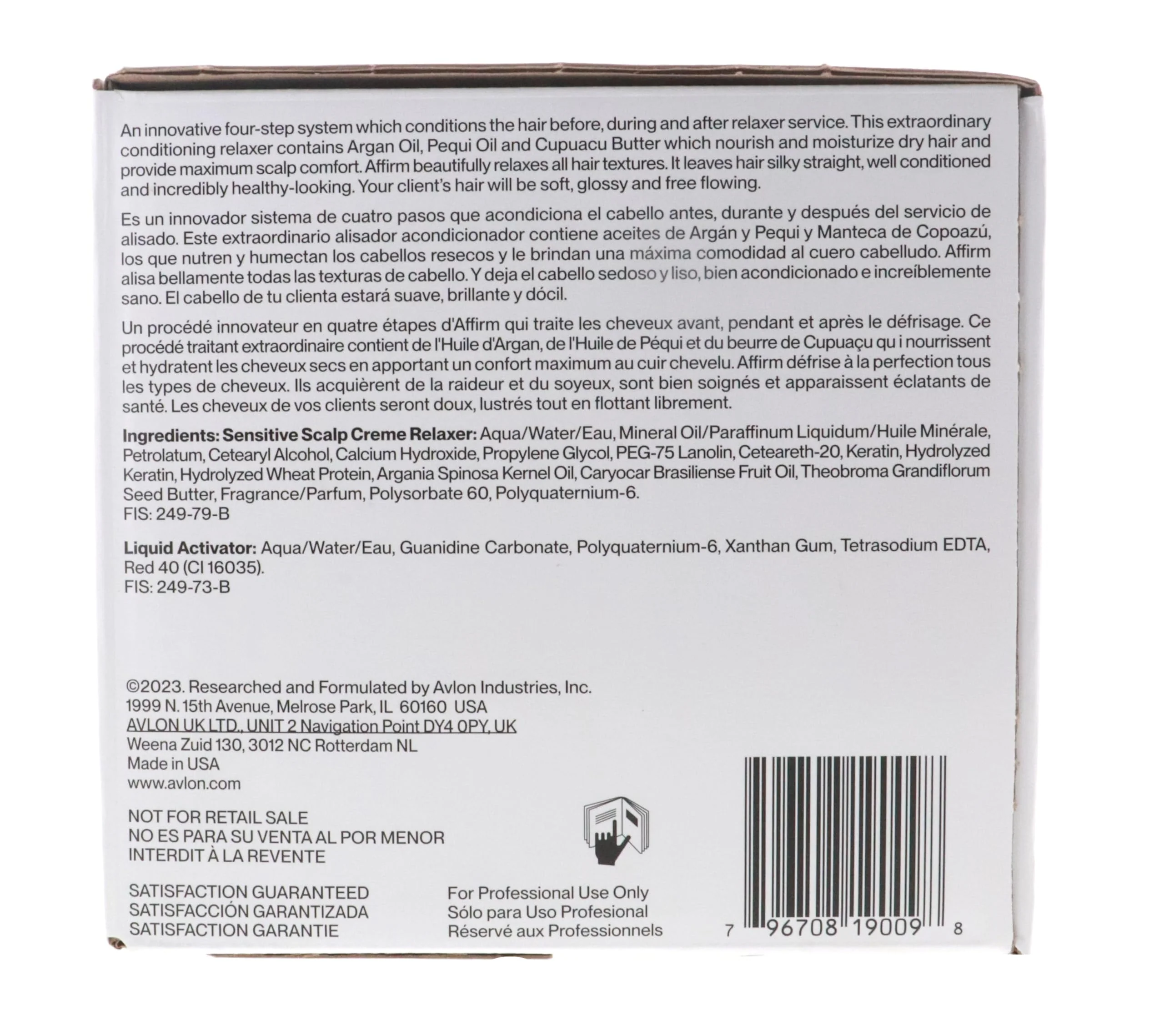 AFFIRM CONDITIONING RELAXER SYSTEM SENSITIVE SCALP CREME RELAXER 9 APPLICATIONS by AVLON AFFIRM - Image 4