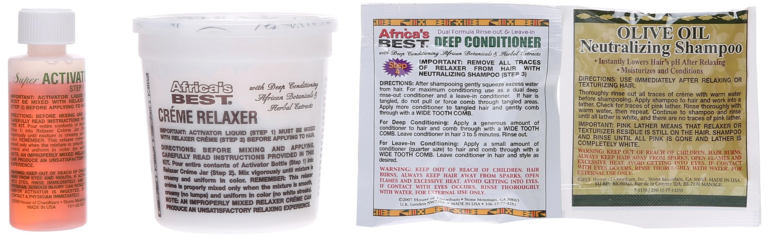 Africa's Best No-Lye Relaxer Kit, Dual conditioning, Herbal Intensive, Superior Straightening and the Very Best Nourishment, Designed for Normal Hair Textures - Image 4