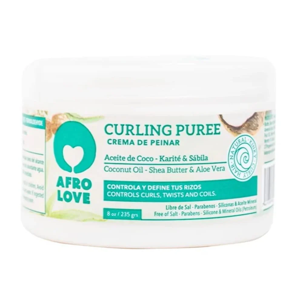 Afro Love Curl Cream for Curly & Wavy Hair,Defines & Hydrates with Coconut & Shea Butte, Frizz Control & Moisture, Sulfate-Free,Paraben-Free (8oz) - Image 2