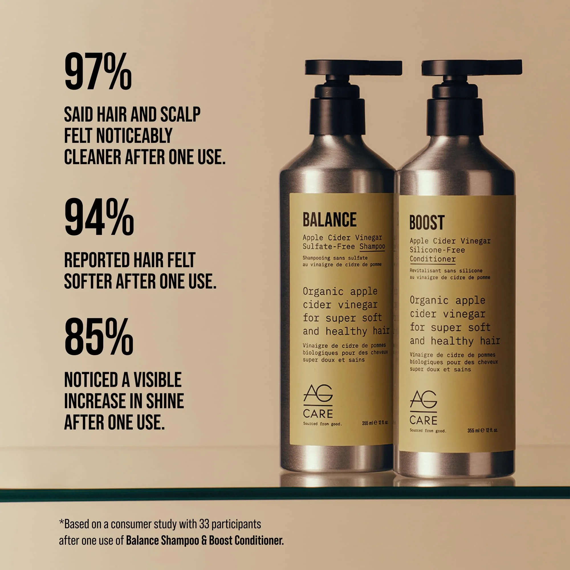 AG Care Boost Apple Cider Vinegar Conditioner, Smooths & Seals In Moisture – 98% Plant-Based – Nourishing, Naturally Derived Formula, 12 Fl Oz - Image 4