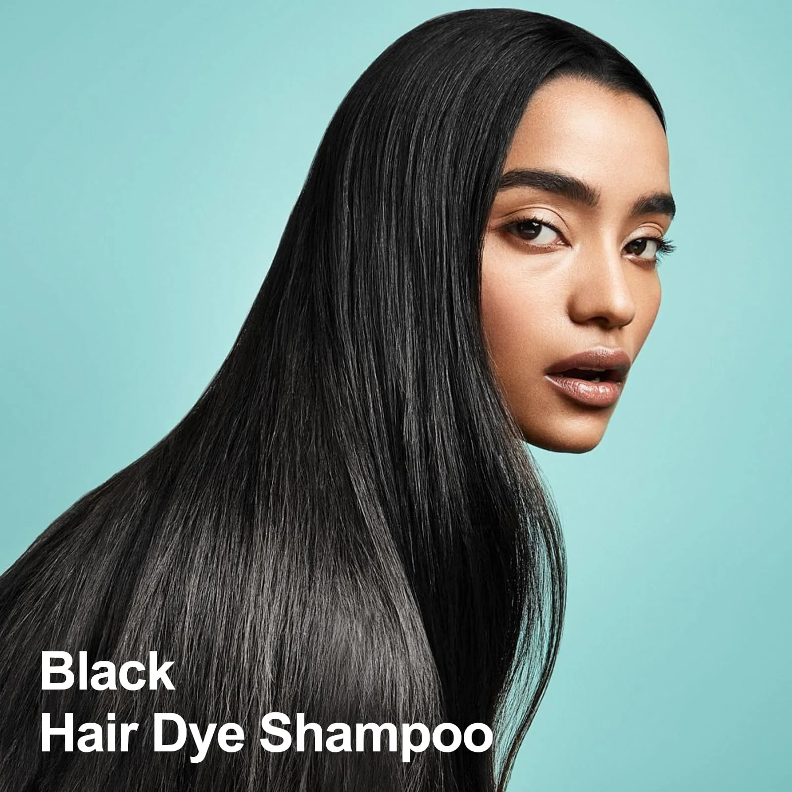 Agthyuve 3-in-1 Black Hair Dye Shampoo for Women & Men, 16.9 Fl Oz Instant Hair Color Shampoo 100% Gray Coverage, Semi-Permanent Herbal Hair Dye, Gentle DIY Home Salon (Black) - Image 5