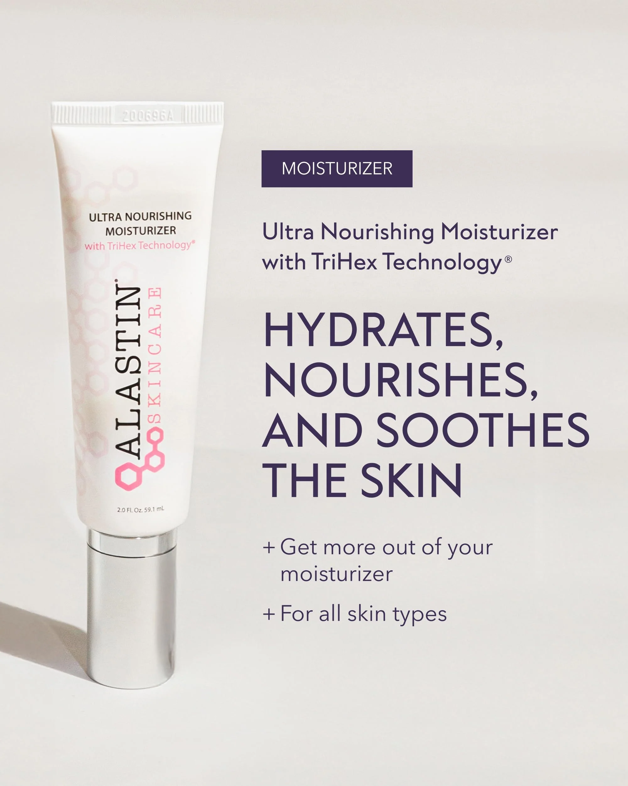 ALASTIN Skincare Ultra Nourishing Face Moisturizer Cream (2 oz) | Daily Hydrating Lotion For Dry Skin | Supports New Collagen & Elastin Production - Image 2