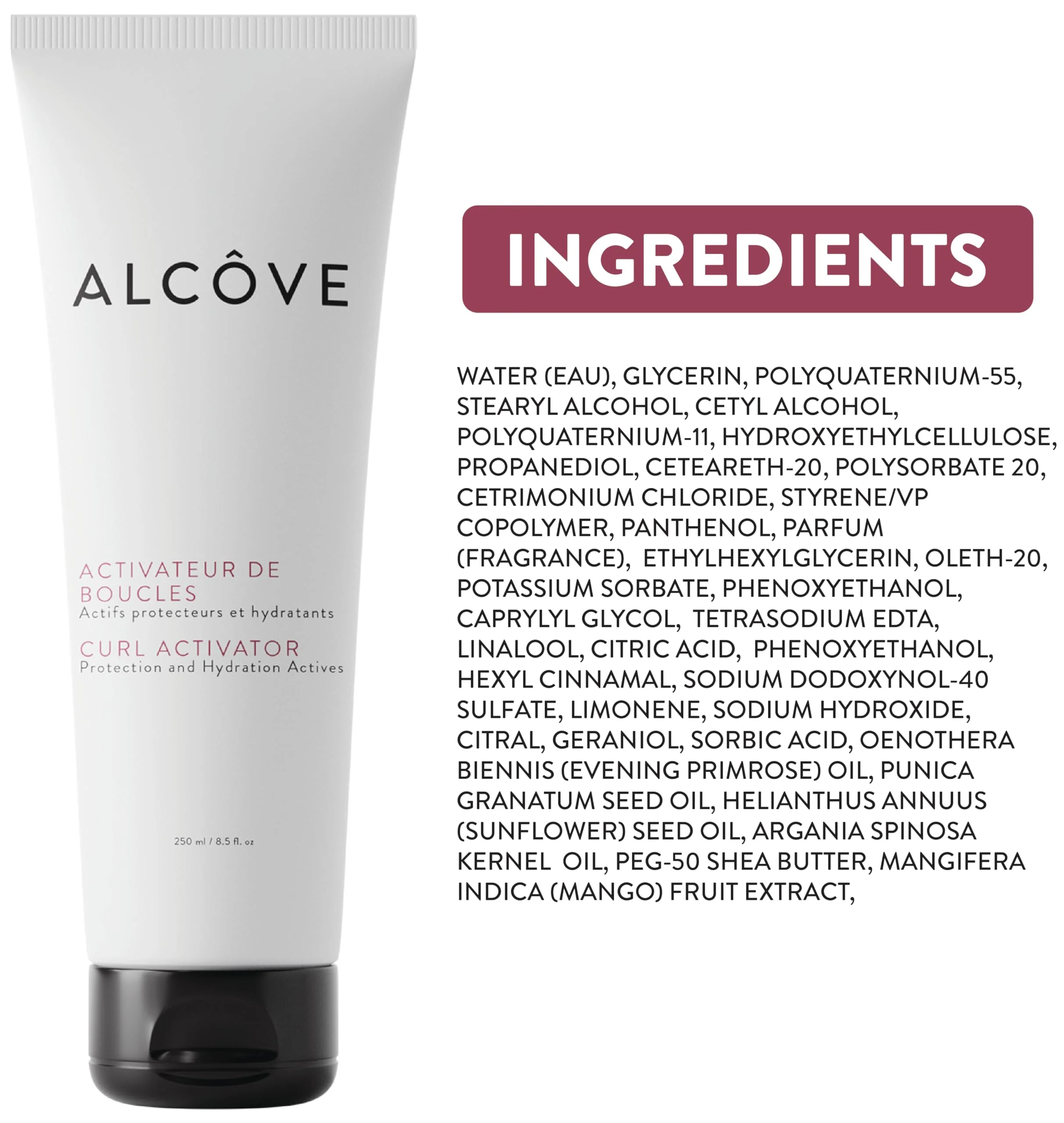 Alcôve - Curl Activator for Curly Hair - Argan Oil, Pomegranate Seed & Mango Extract - Defining Cream for Wavy Hair - Anti Frizz - Moisturizing - Effective in High Humidity - 8.5oz - Image 7