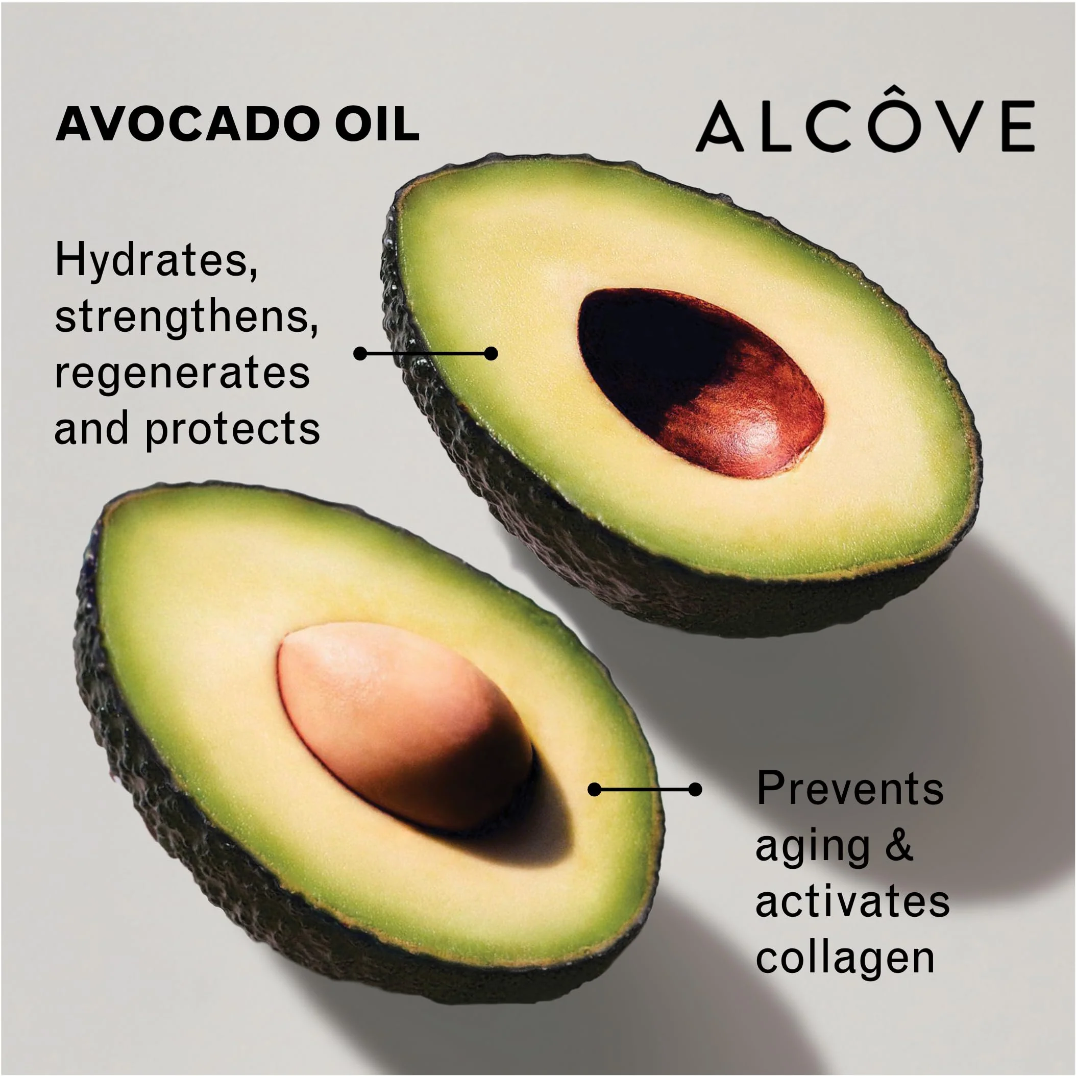 Alcôve - Serum - Dry, Frizzy and Thick Hair - Smooth - Leave-in-treatment - Instant Shine - Split-end Repair - Hydrate - Without Oil Residue - Mango Extract - Color-Safe - 3.4 oz - Image 4