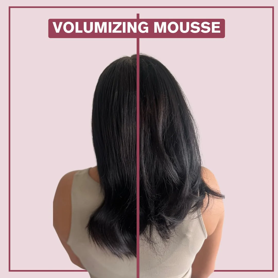 Alcôve - Volumizing Mousse - Medium Hold - Fine and Thin Hair - Lightweight Volume - Anti-frizz - Shine and Hydration - Heat Protection - Mango Extract and Sunflower Oil - Color-Safe - 8.5 oz - Image 3