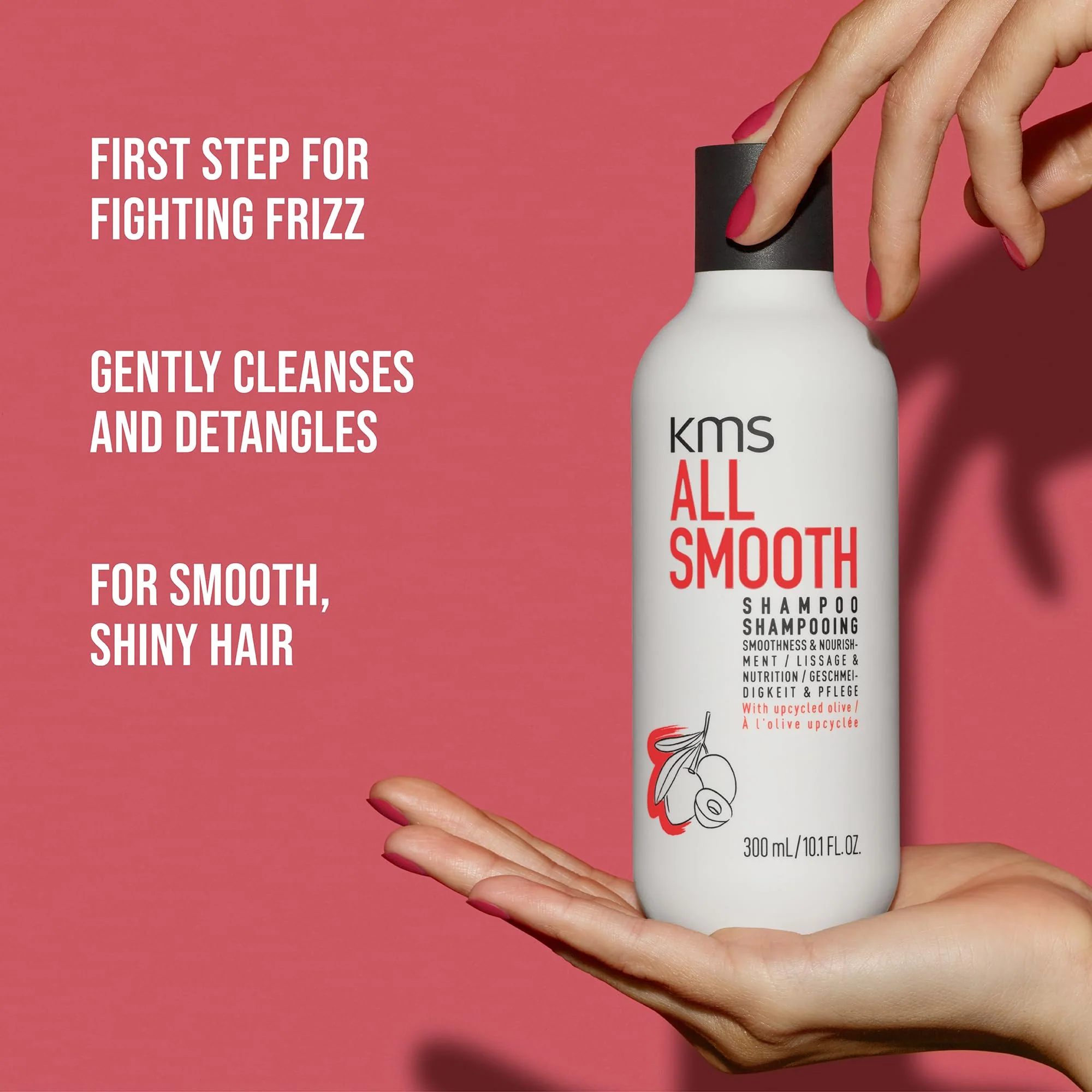 AllSmooth Shampoo, Frizz Control for Medium to Thick, Coarse Hair, 300ml - Image 2