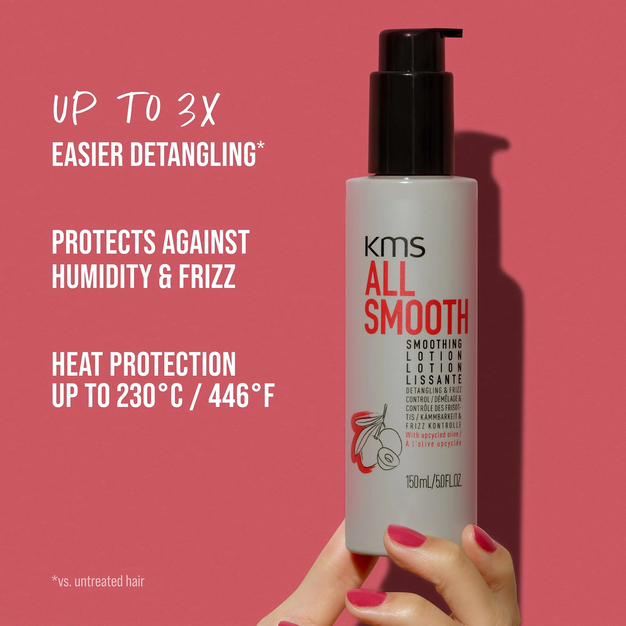 AllSmooth Smoothing Lotion, Lightweight Leave-In for Fine to Thick Hair, 150ml - Image 2