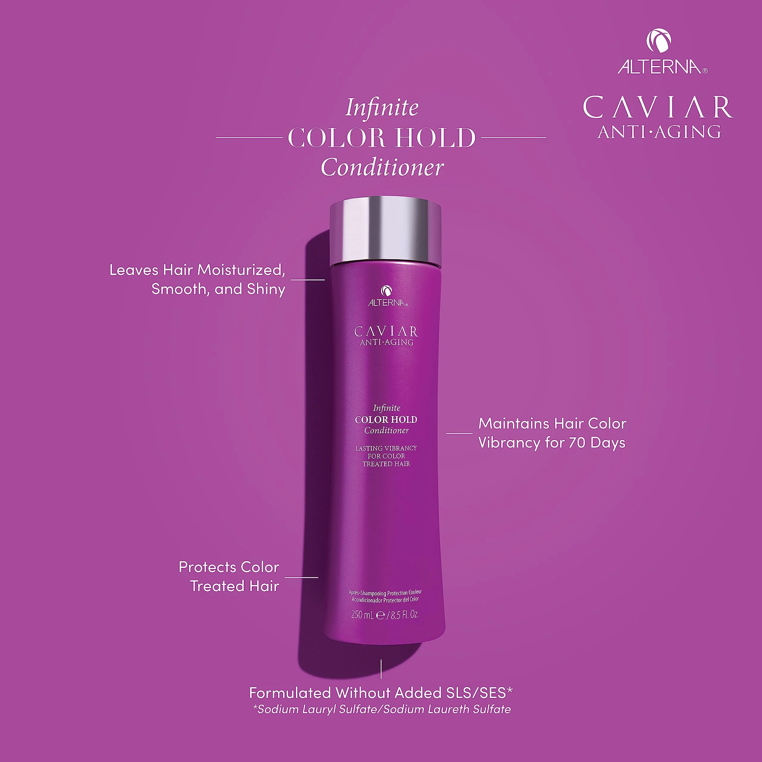 Alterna Caviar Anti-Aging Infinite Color Hold Conditioner | For Color Treated Hair | Minimizes Color Fade | Sulfate Free, 8.5 Fl. Oz. - Image 2