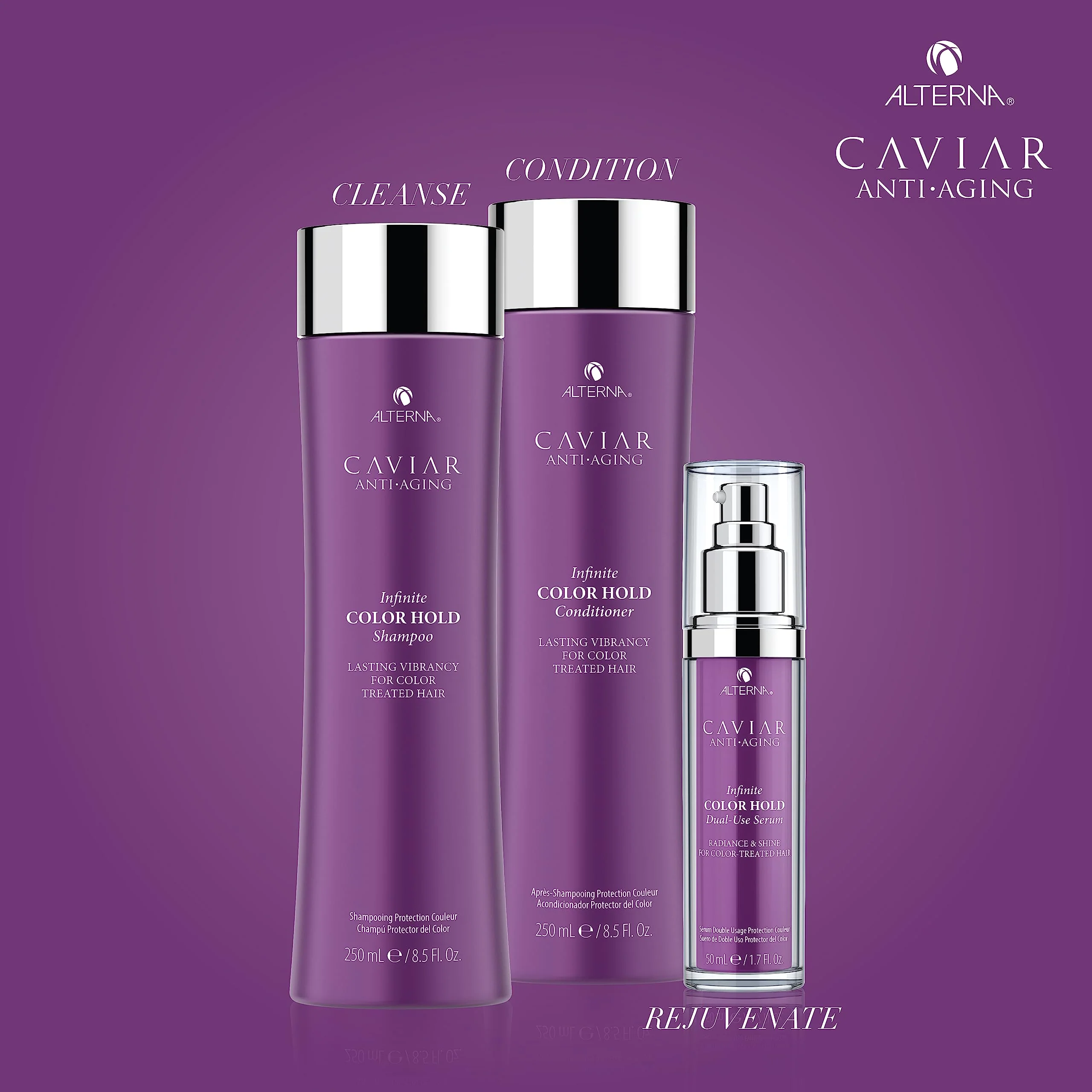 Alterna CAVIAR Anti-Aging Infinite Color Hold Shampoo 33.8 Fl Oz | For Color Treated Hair | Minimizes Color Fade | Sulfate Free - Image 3