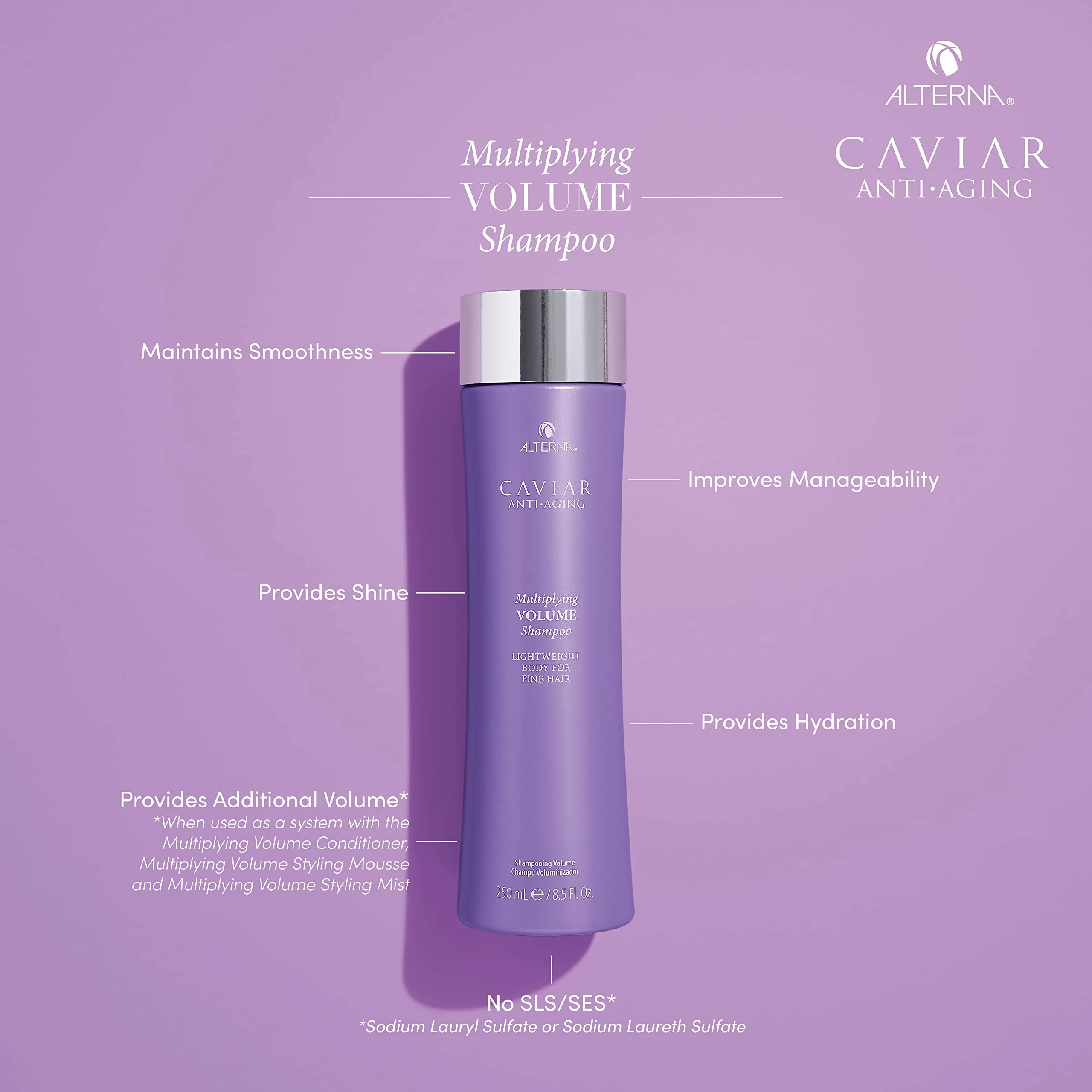 Alterna Caviar Anti-Aging Multiplying Volume Shampoo, 8.5 Fl Oz(Pack of 1) - Image 2