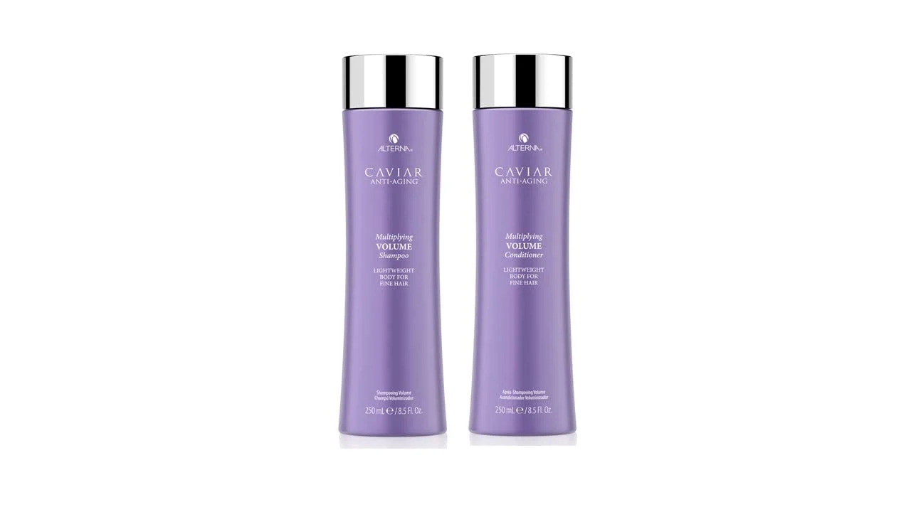 Alterna Caviar Anti-Aging Multiplying Volume Shampoo and Conditioner Standard Set, 8.5oz each | For Fine, Thin Hair | Create Instant Volume and Thickness | Sulfate Free
