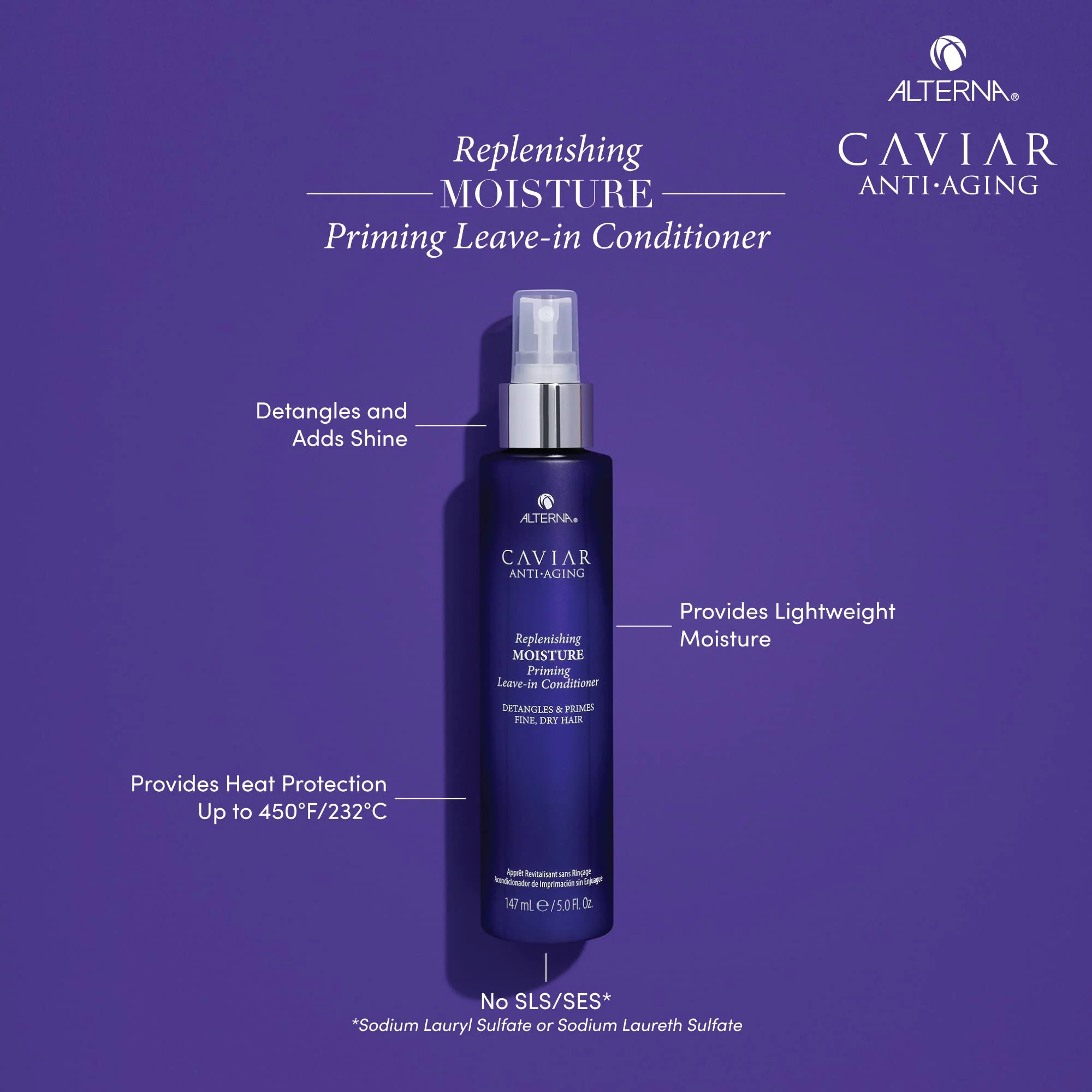Alterna Caviar Anti-Aging Priming Leave-In Conditioner, 5 Ounce | Detangles & Primes Fine, Dry Hair | Sulfate Free - Image 2