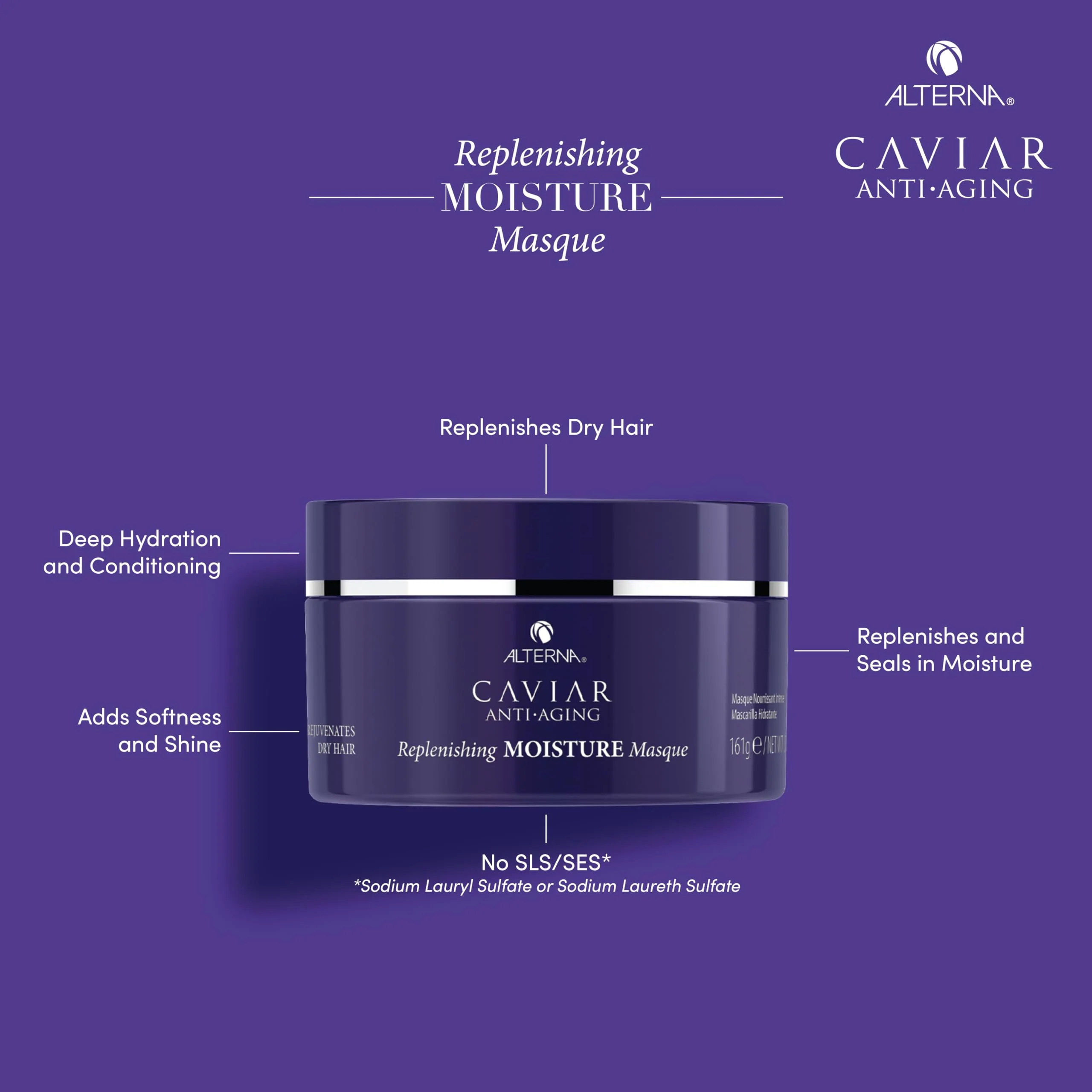 Alterna Caviar Anti-Aging Replenishing Moisture Masque, | Replenishes Dry, Coarse, Damaged Hair | Sulfate Free , 5.7 Ounce (Pack of 1) - Image 2