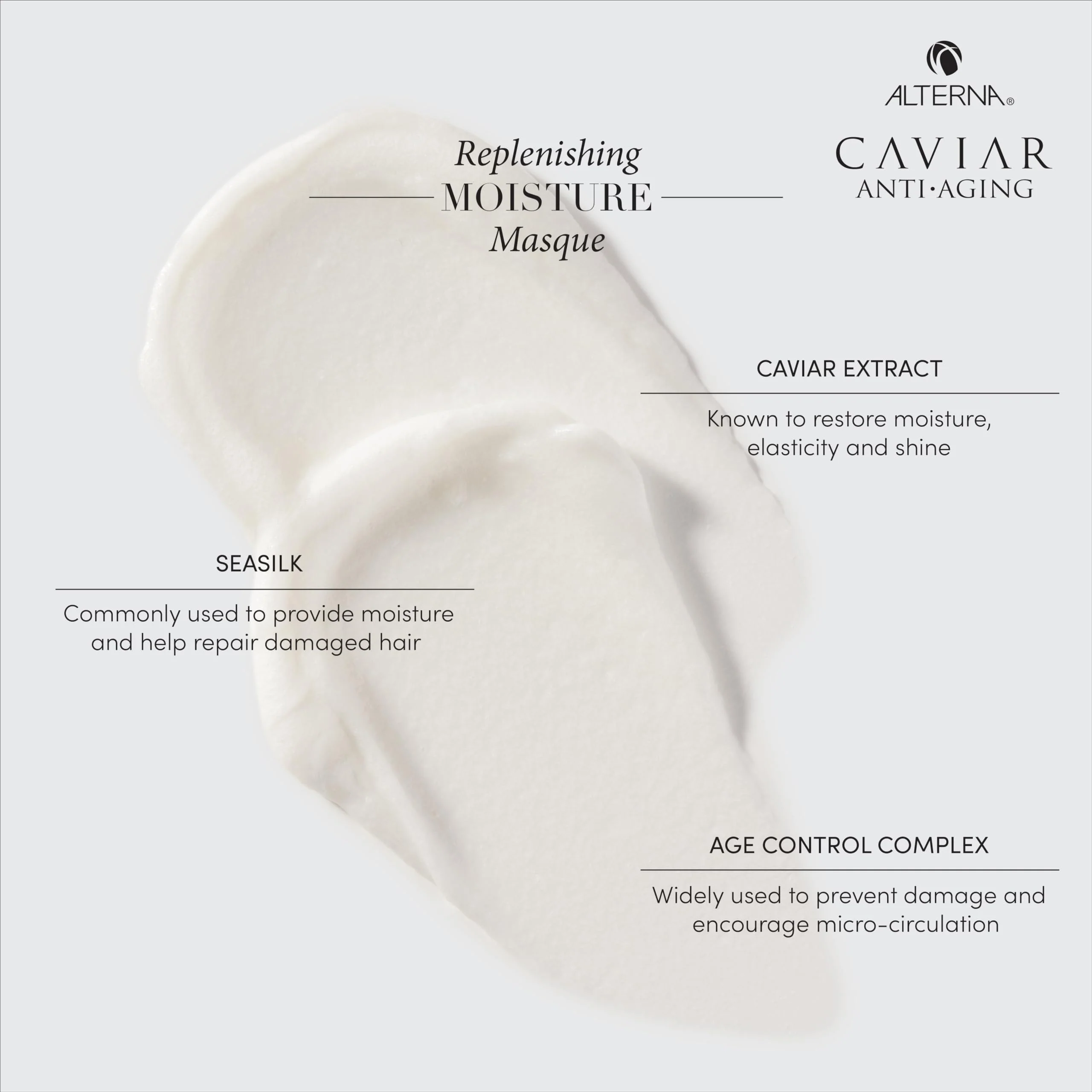 Alterna Caviar Anti-Aging Replenishing Moisture Masque, | Replenishes Dry, Coarse, Damaged Hair | Sulfate Free , 5.7 Ounce (Pack of 1) - Image 3