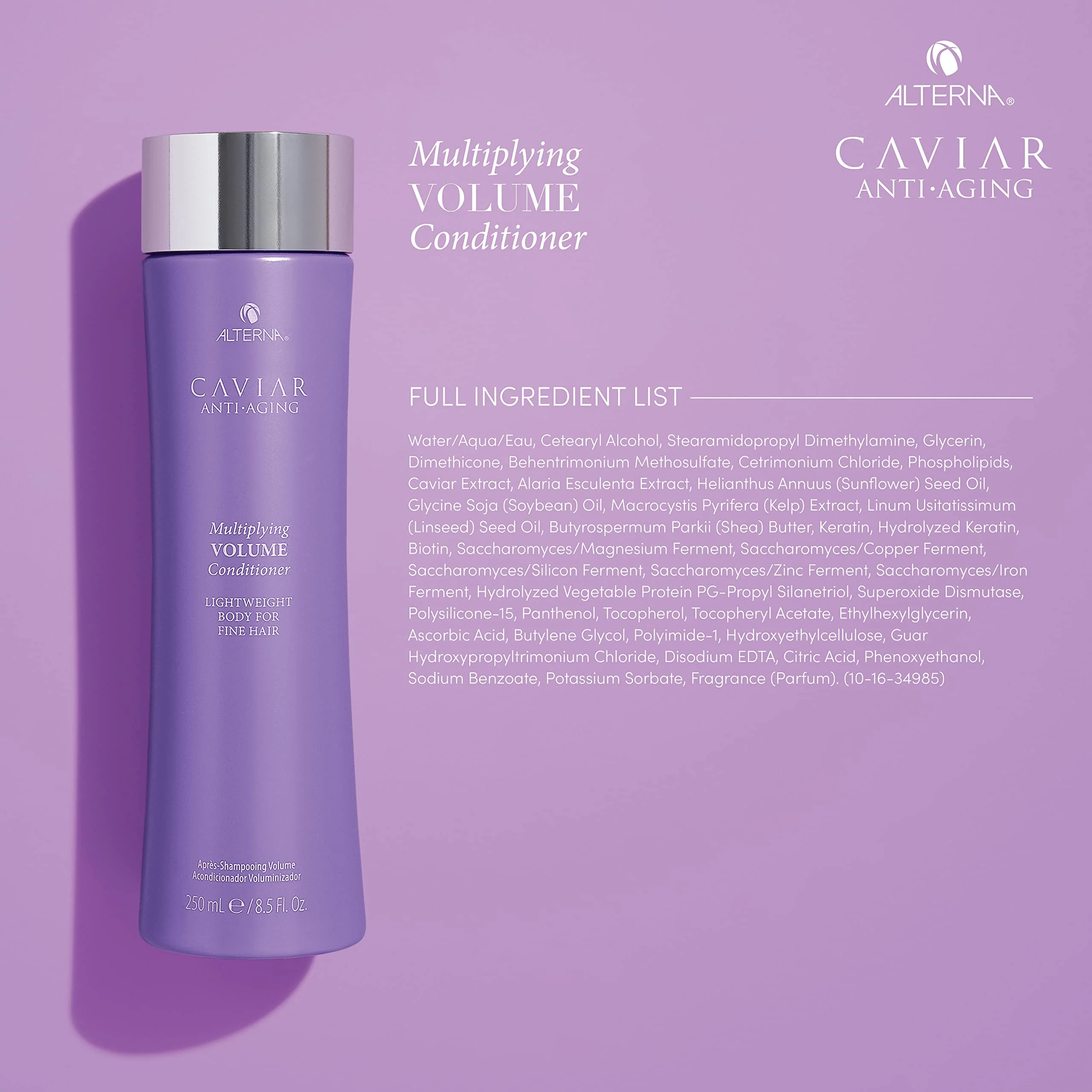 Alterna Haircare CAVIAR Anti-Aging Multiplying Volume Shampoo and Conditioner 16.5 oz | For Fine, Thin Hair | Create Instant Volume and Thickness | Sulfate Free - Image 5