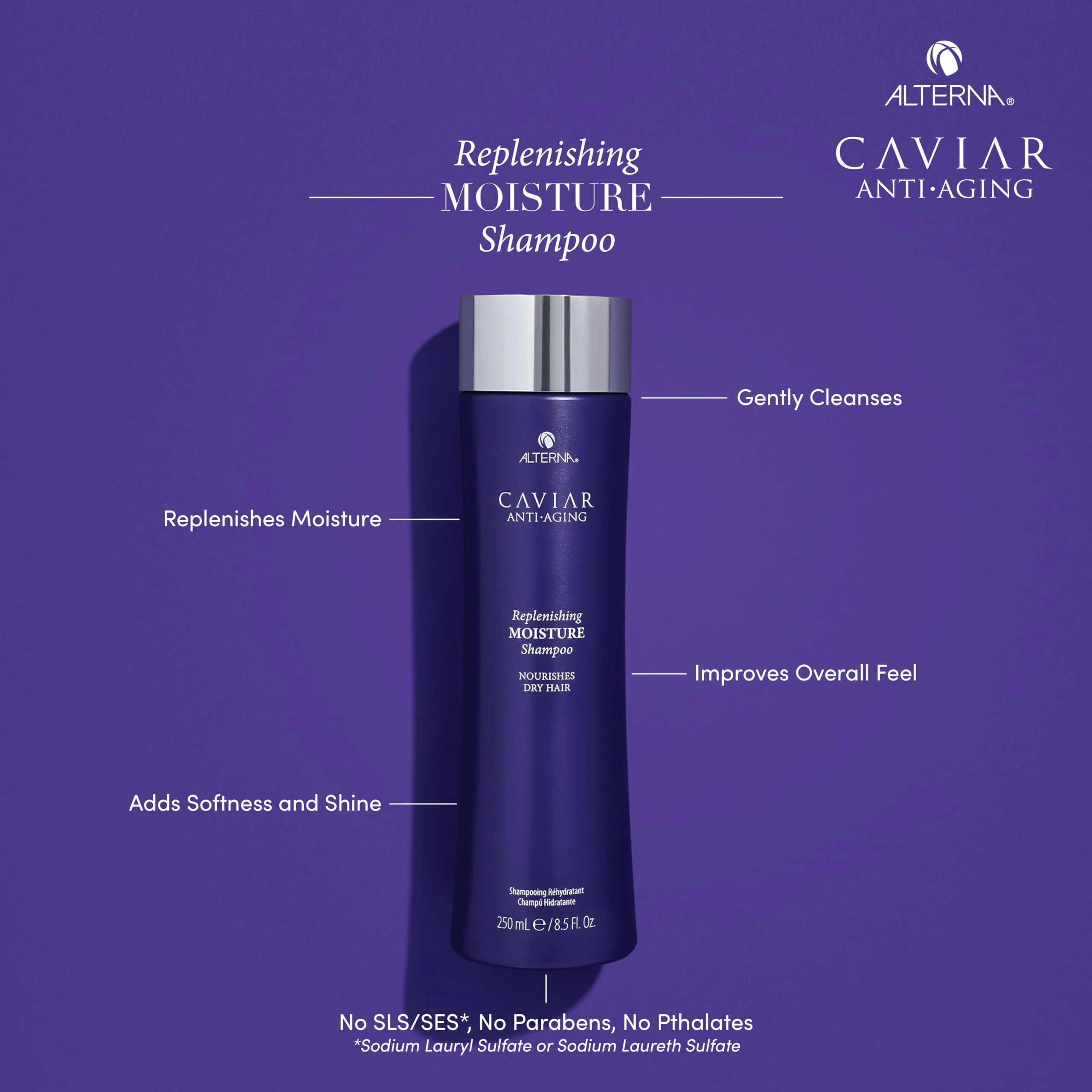 Alterna Haircare Caviar Anti-Aging Replenishing Moisture Shampoo, 16.5 Oz - Image 2