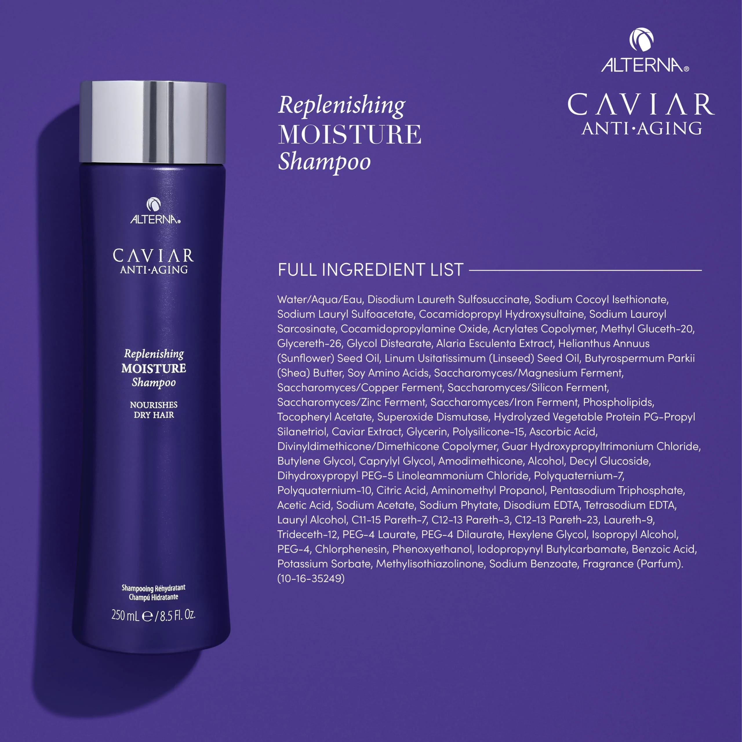 Alterna Haircare Caviar Anti-Aging Replenishing Moisture Shampoo, 16.5 Oz - Image 4