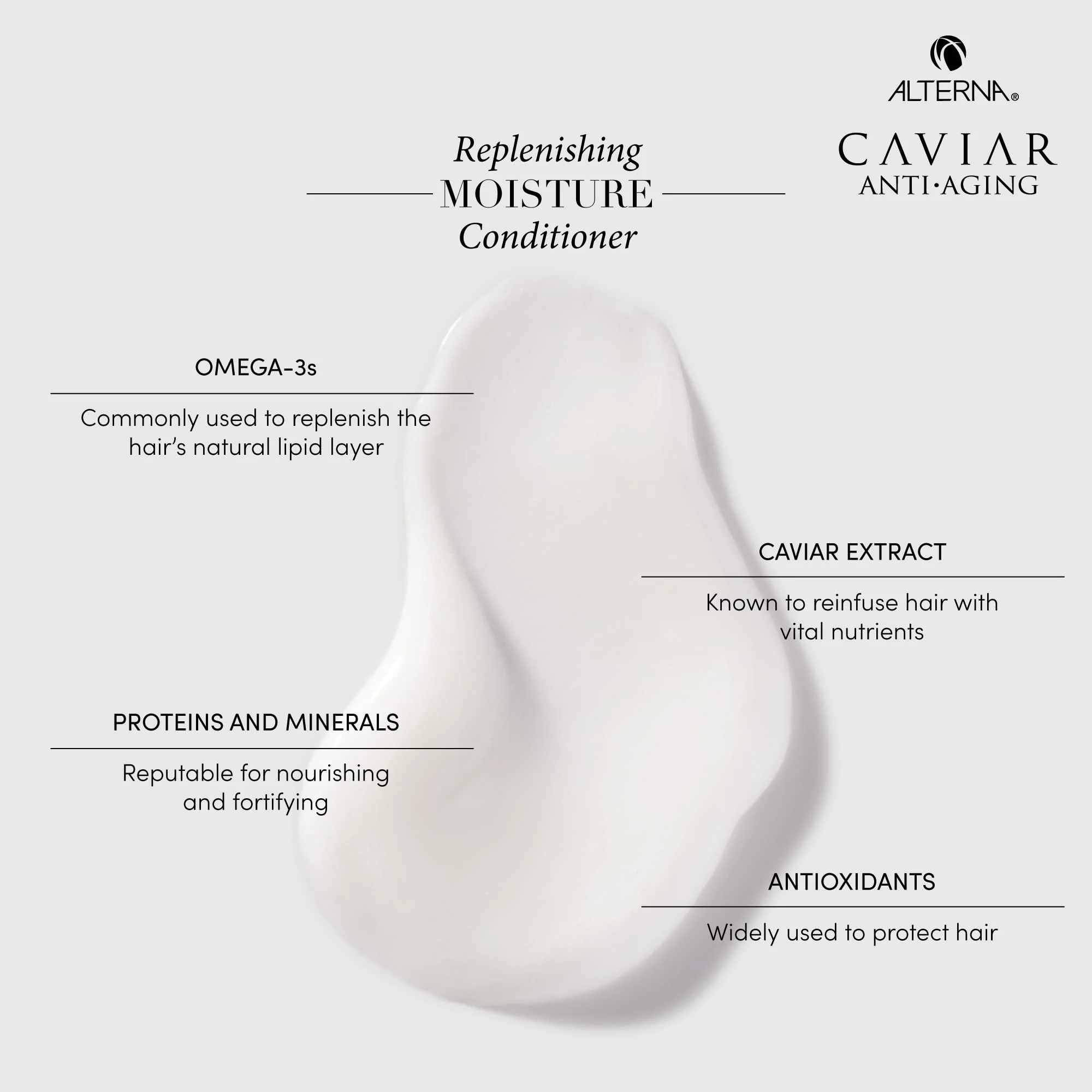 Alterna Haircare CAVIAR Anti-Aging Replenishing Moisture Shampoo and Conditioner Set, 16.5 Fl Oz | Protects, Restores and Hydrates | Sulfate Free - Image 5