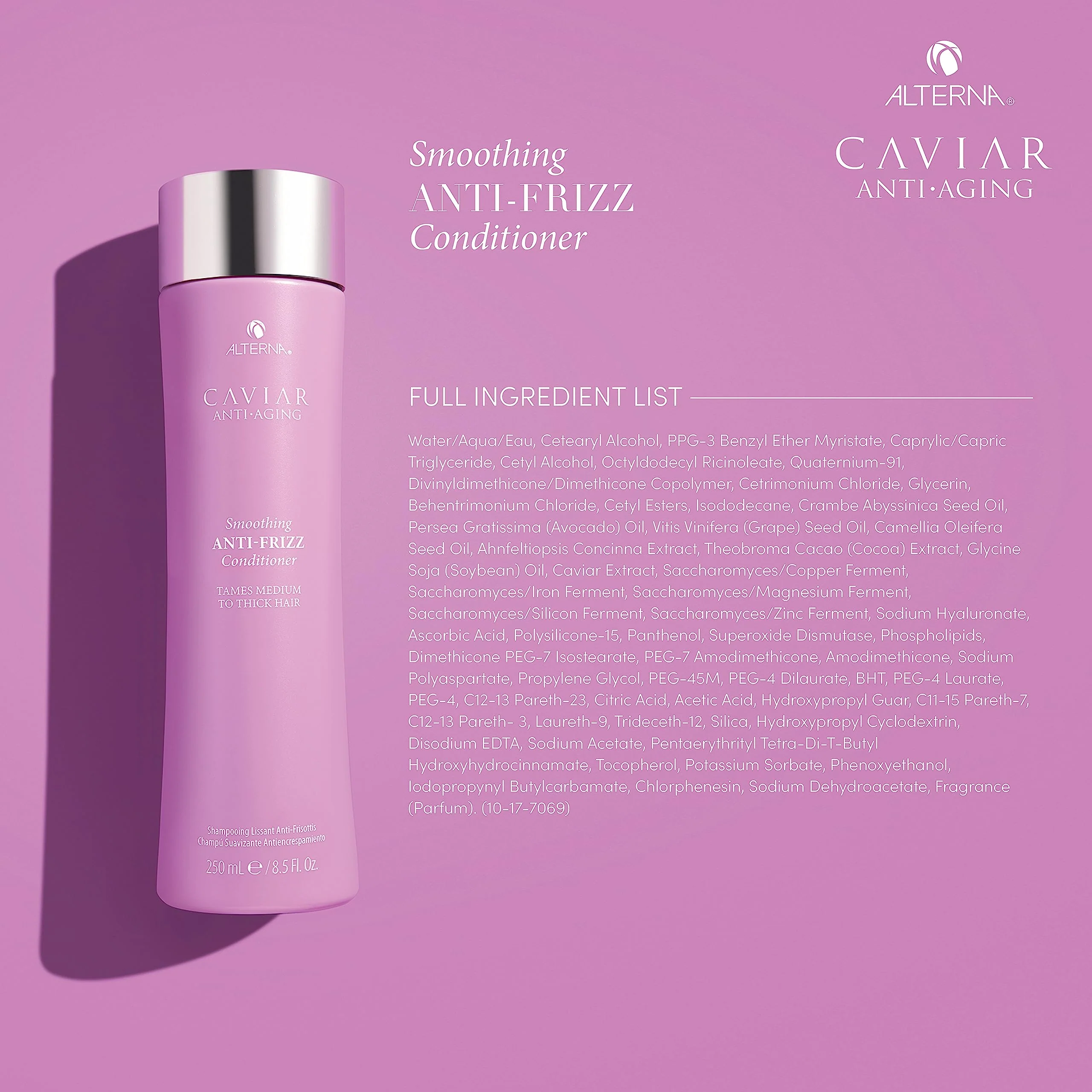 Alterna Haircare CAVIAR Anti-Aging Smoothing Anti-Frizz Conditioner 8.5 Fl Oz| For Medium, Thick Hair | Smooths Hair, Tames Frizz | Sulfate Free - Image 4