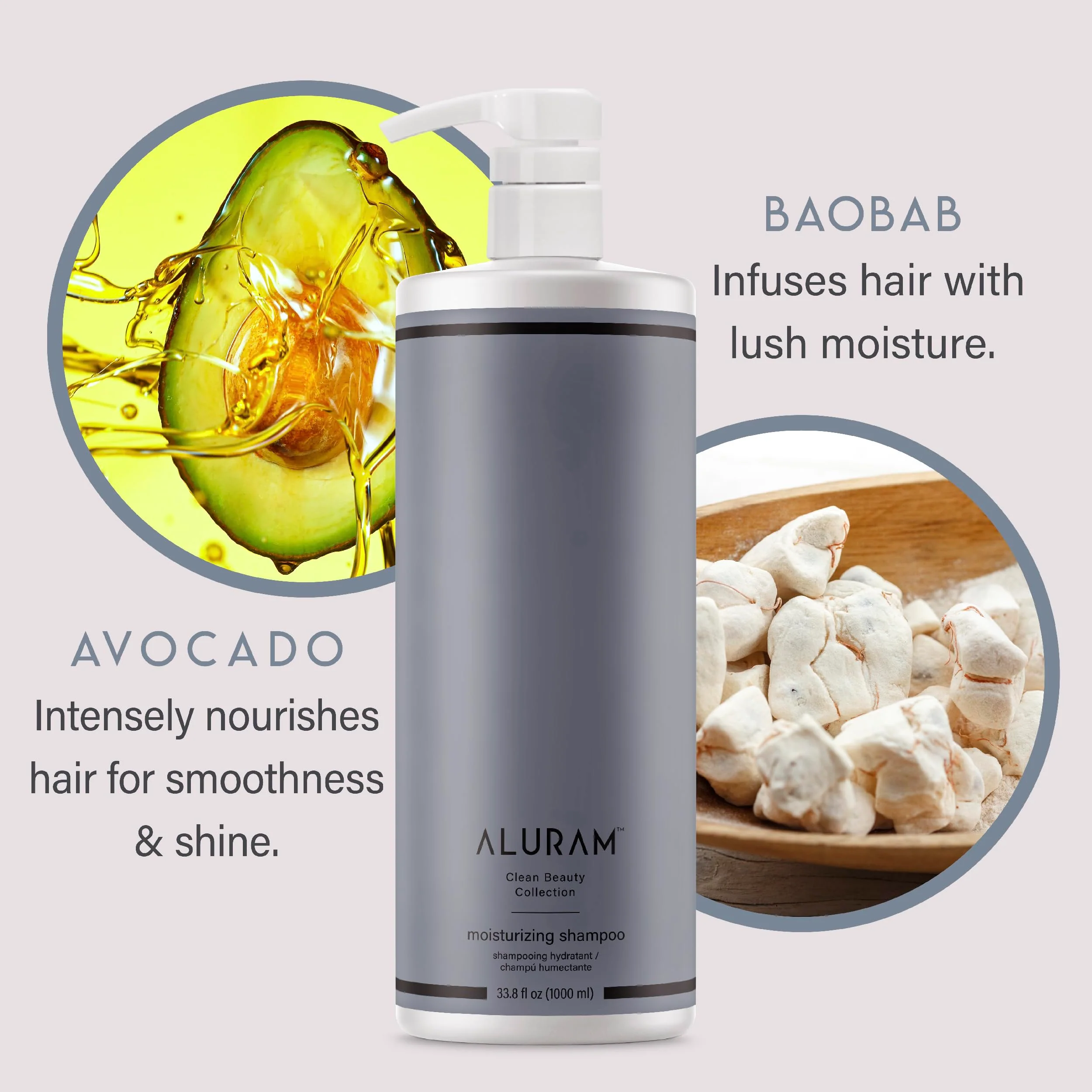 ALURAM Coconut Water Moisturizing Shampoo for Men and Women, Clean Hydration and Shine for Medium to Coarse Textured Hair, 33.8 Fl Oz - Image 5