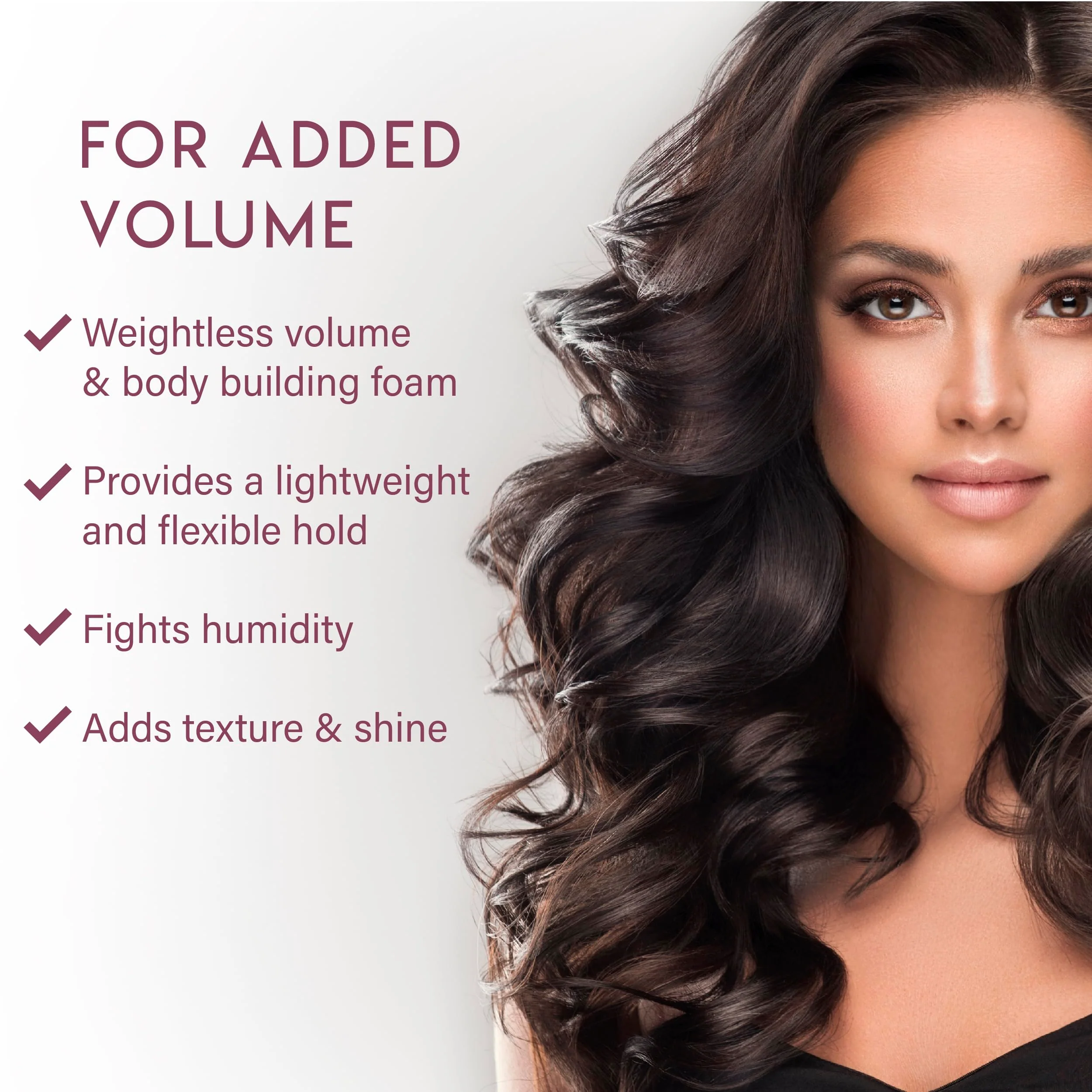 ALURAM Coconut Water Volumizing Foam, Lightweight Volume & Flexible Hold, 7 Fl Oz - Image 4