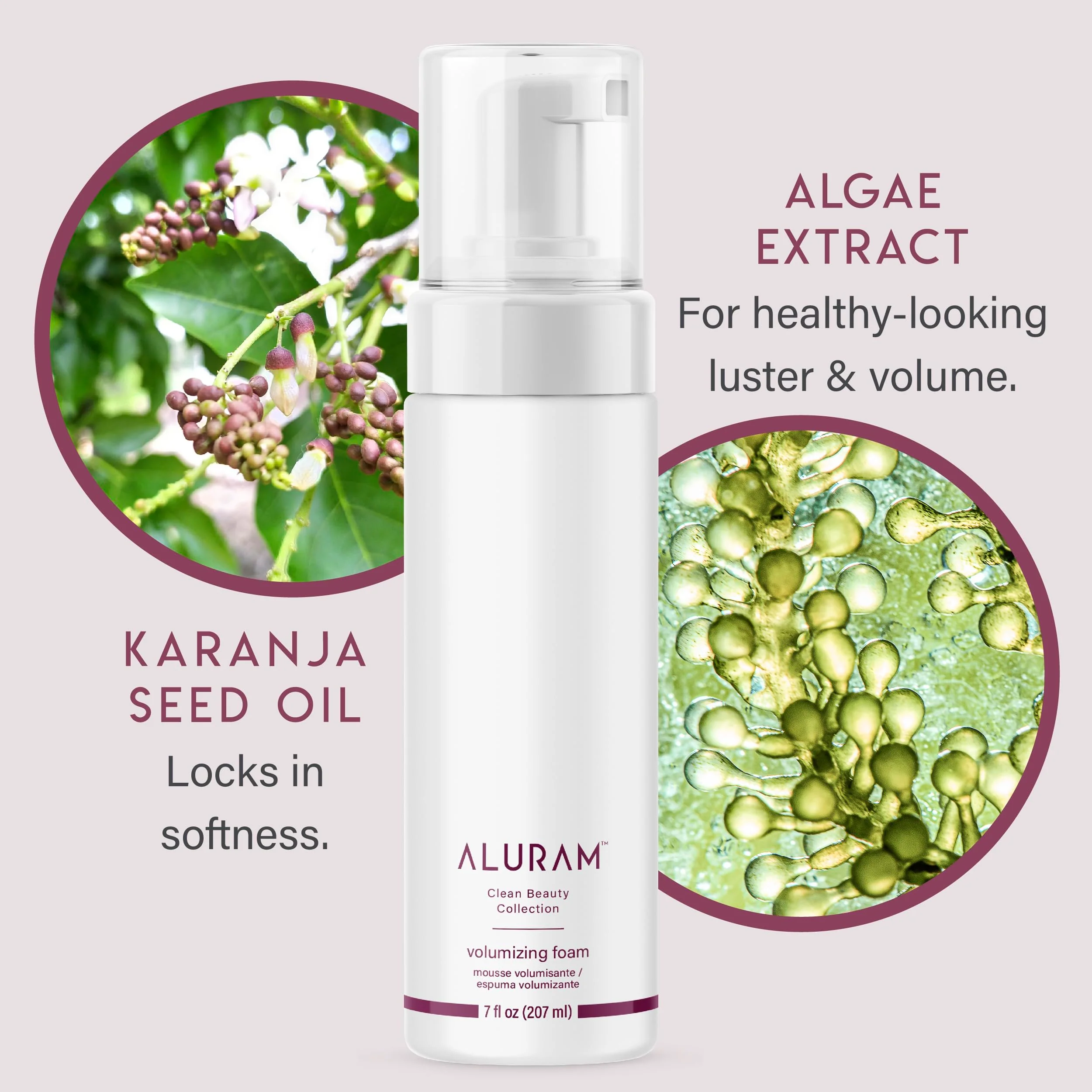 ALURAM Coconut Water Volumizing Foam, Lightweight Volume & Flexible Hold, 7 Fl Oz - Image 5