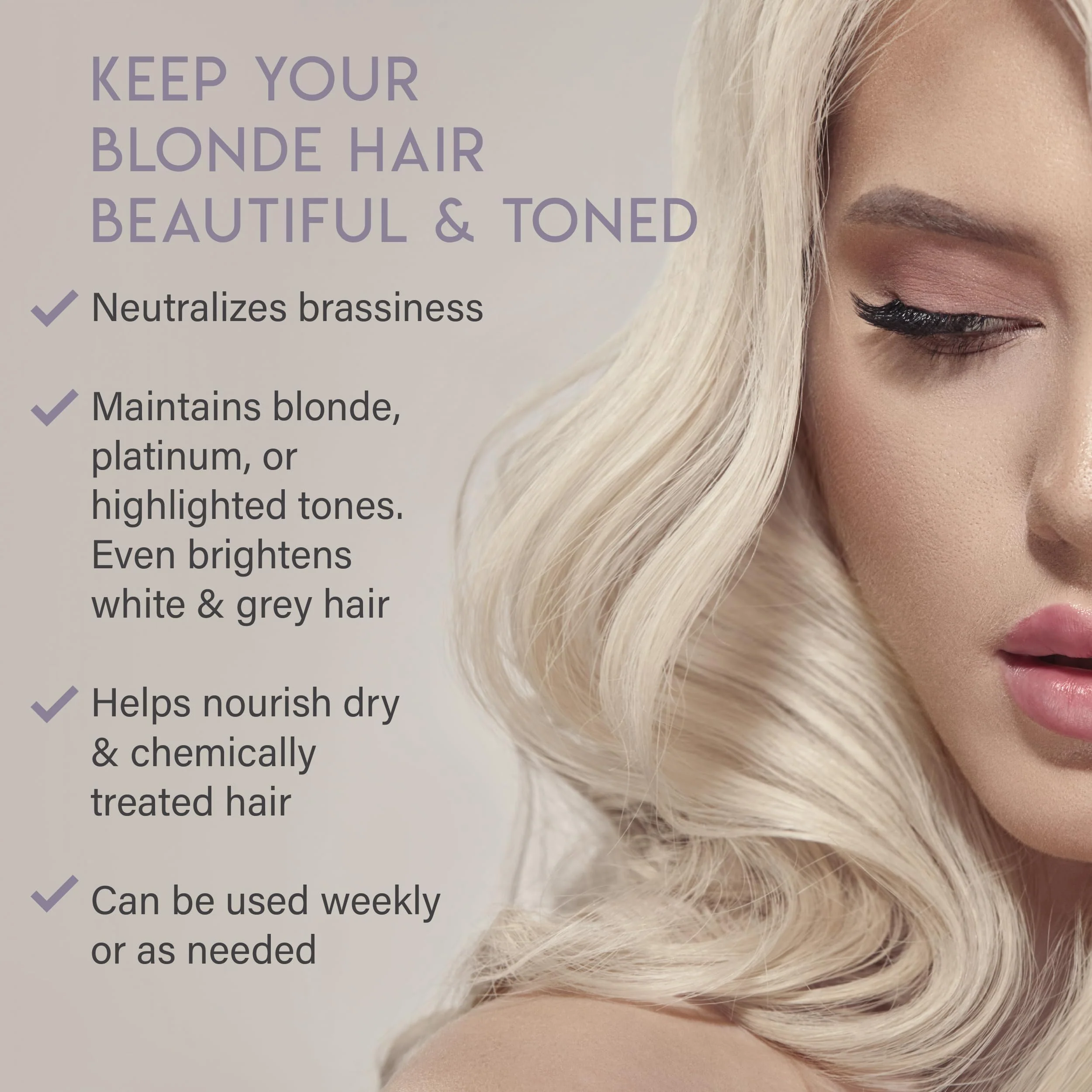 ALURAM Purple Hydrate & Repair Hair Treatment, Intense Moisture Infusion, Clean Hydration Boost for Silver & Color Treated Hair,11 Fl Oz - Image 5